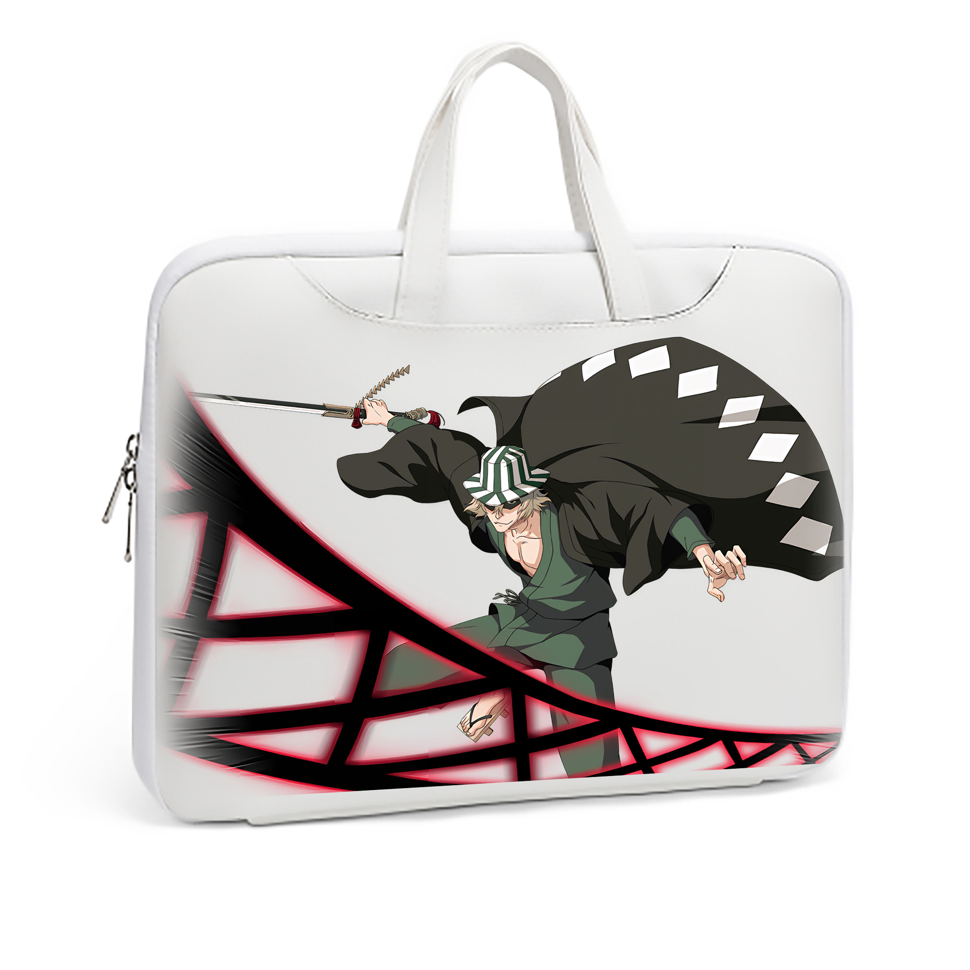 （画像用） "ブリーチ 浦原 喜助（うらはら きすけ） BLEACH Urahara Kisuke " レザーラップトップバッグ　ノートパソコンケース