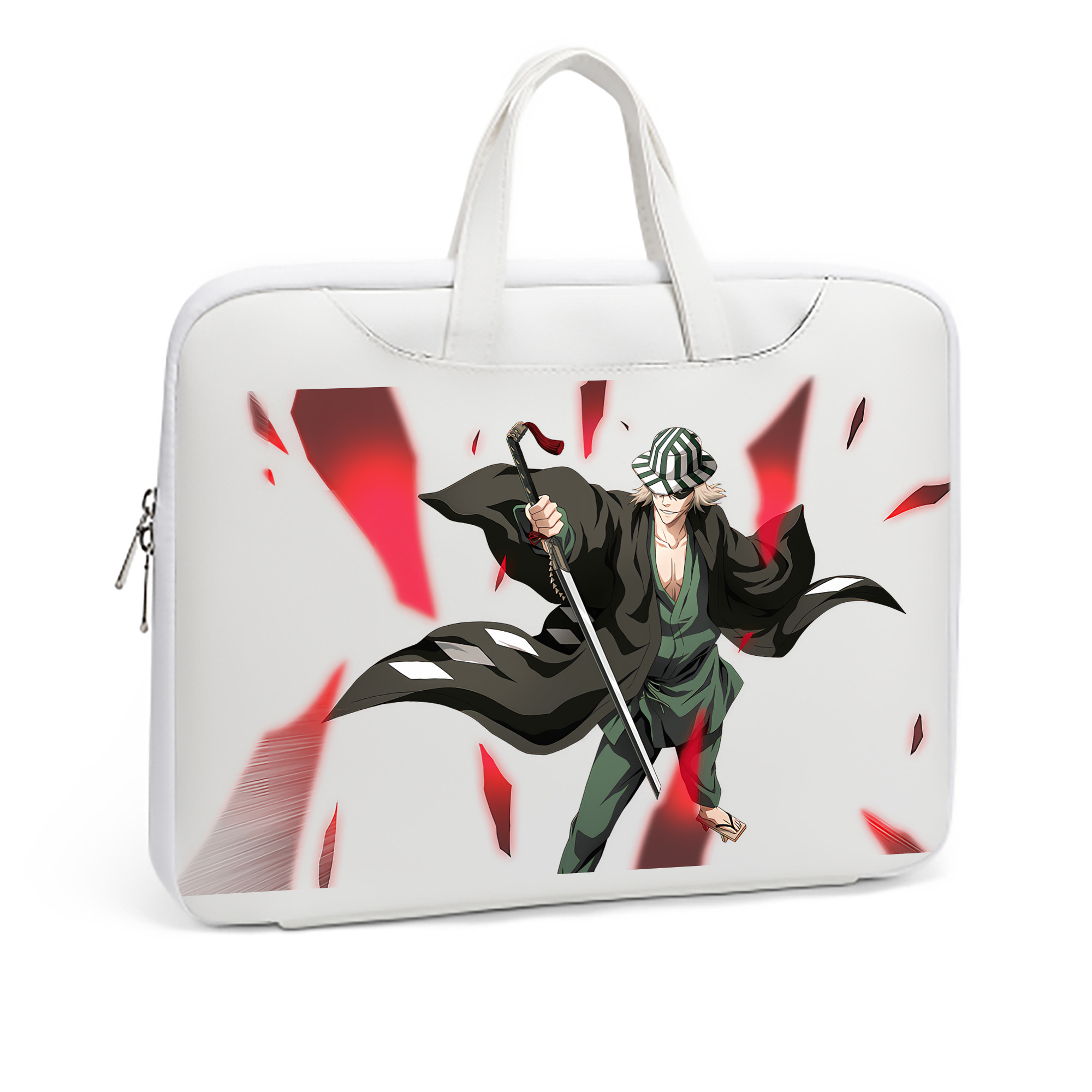 （画像用） "ブリーチ 浦原 喜助（うらはら きすけ） BLEACH Urahara Kisuke " レザーラップトップバッグ　ノートパソコンケース