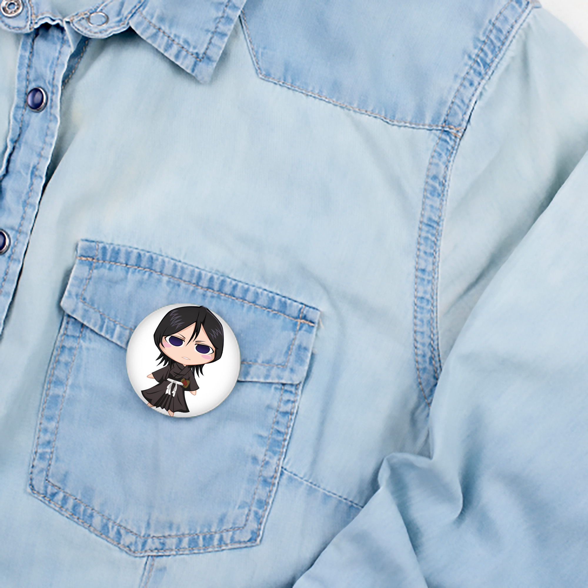 ブリーチ 朽木ルキア BLEACH Kuchiki Rukia 6cm 缶バッジ 複数セット