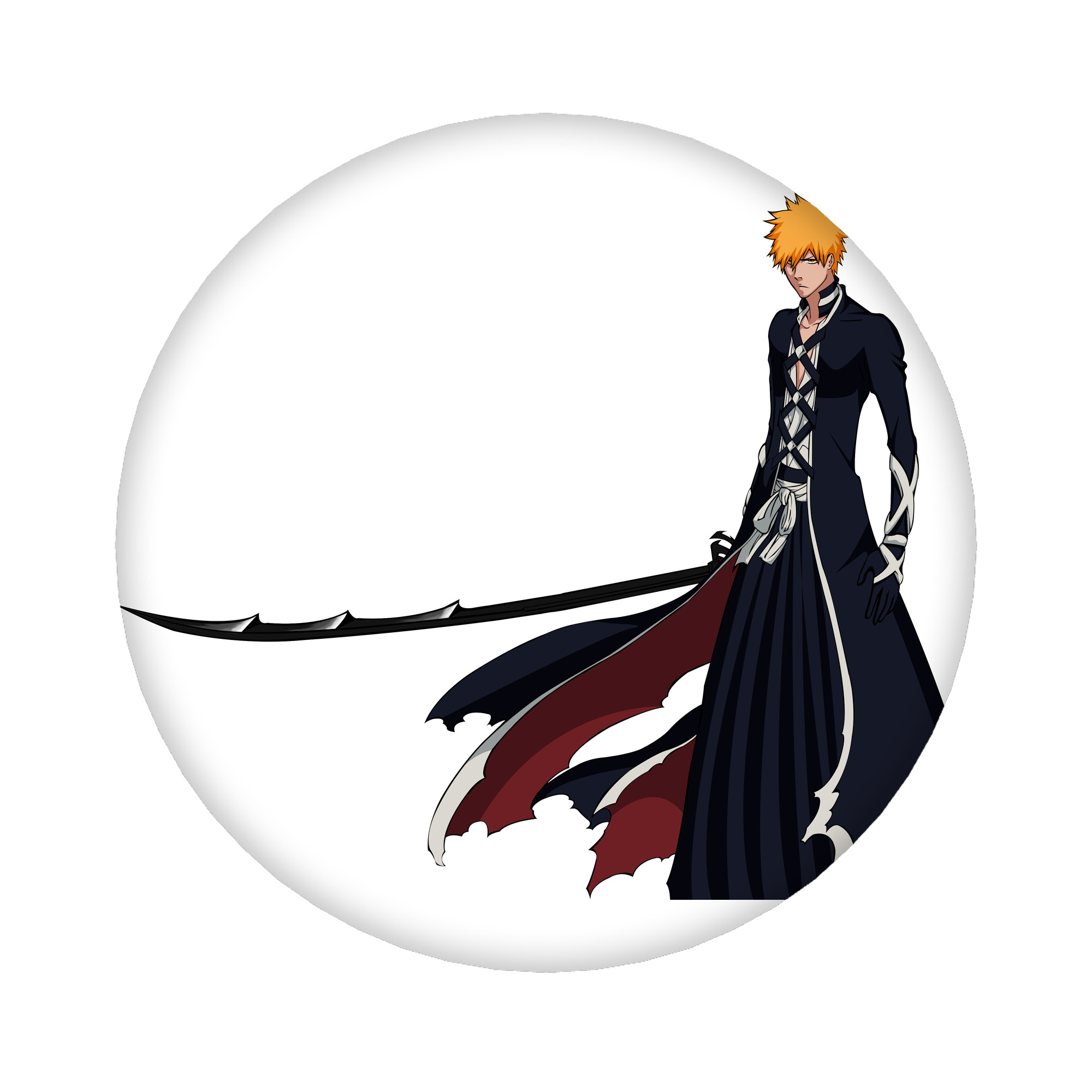 （画像用） ブリーチ 黒崎一護（くろさき いちご）BLEACH Kurosaki Ichigo 6cm 缶バッジ 複数セット