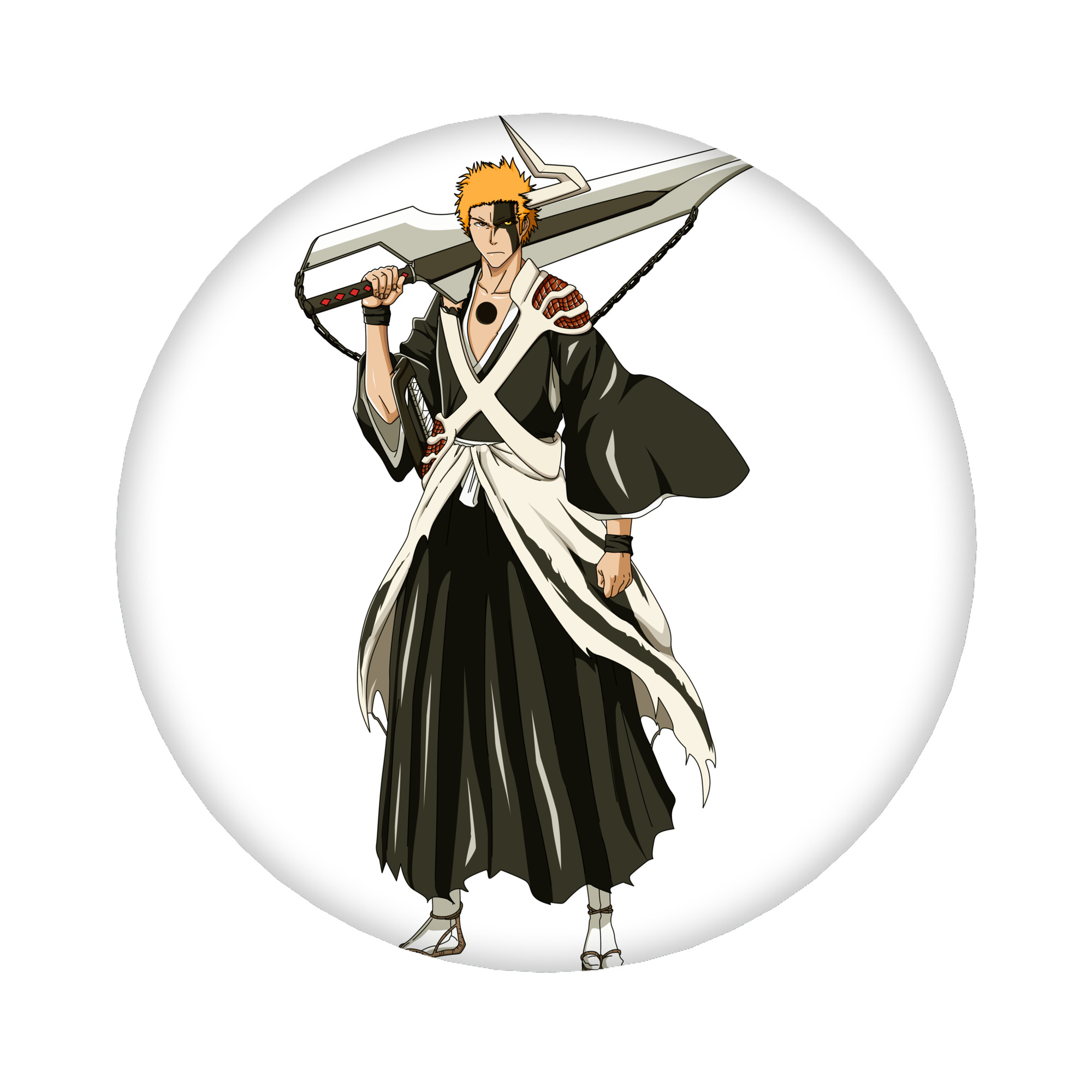 （画像用） ブリーチ 黒崎一護（くろさき いちご）BLEACH Kurosaki Ichigo 6cm 缶バッジ 複数セット