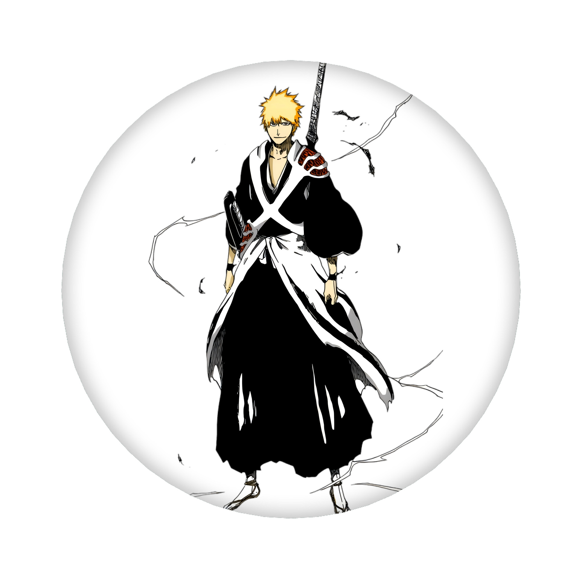 （画像用） ブリーチ 黒崎一護（くろさき いちご）BLEACH Kurosaki Ichigo 6cm 缶バッジ 複数セット