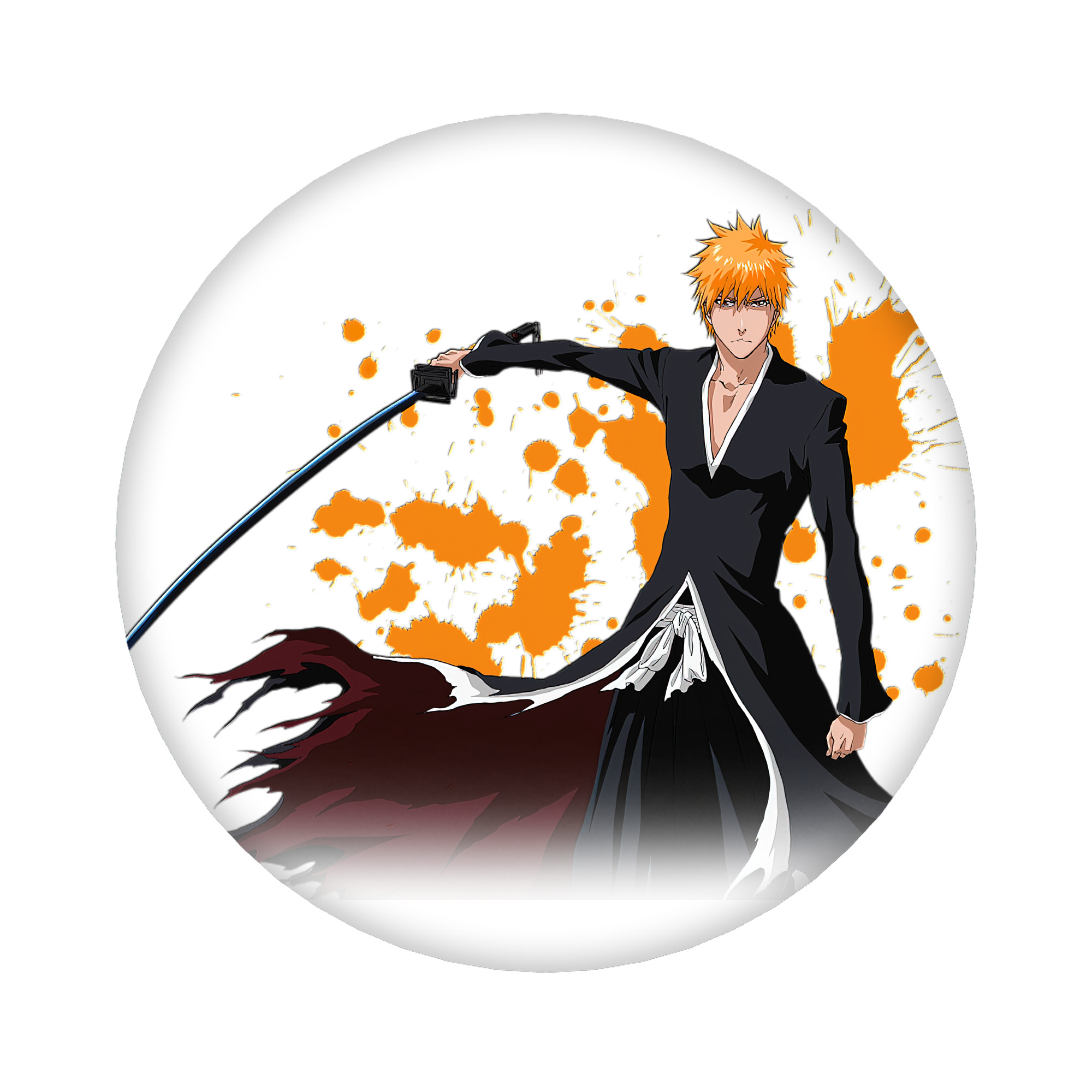 （画像用） ブリーチ 黒崎一護（くろさき いちご）BLEACH Kurosaki Ichigo 6cm 缶バッジ 複数セット