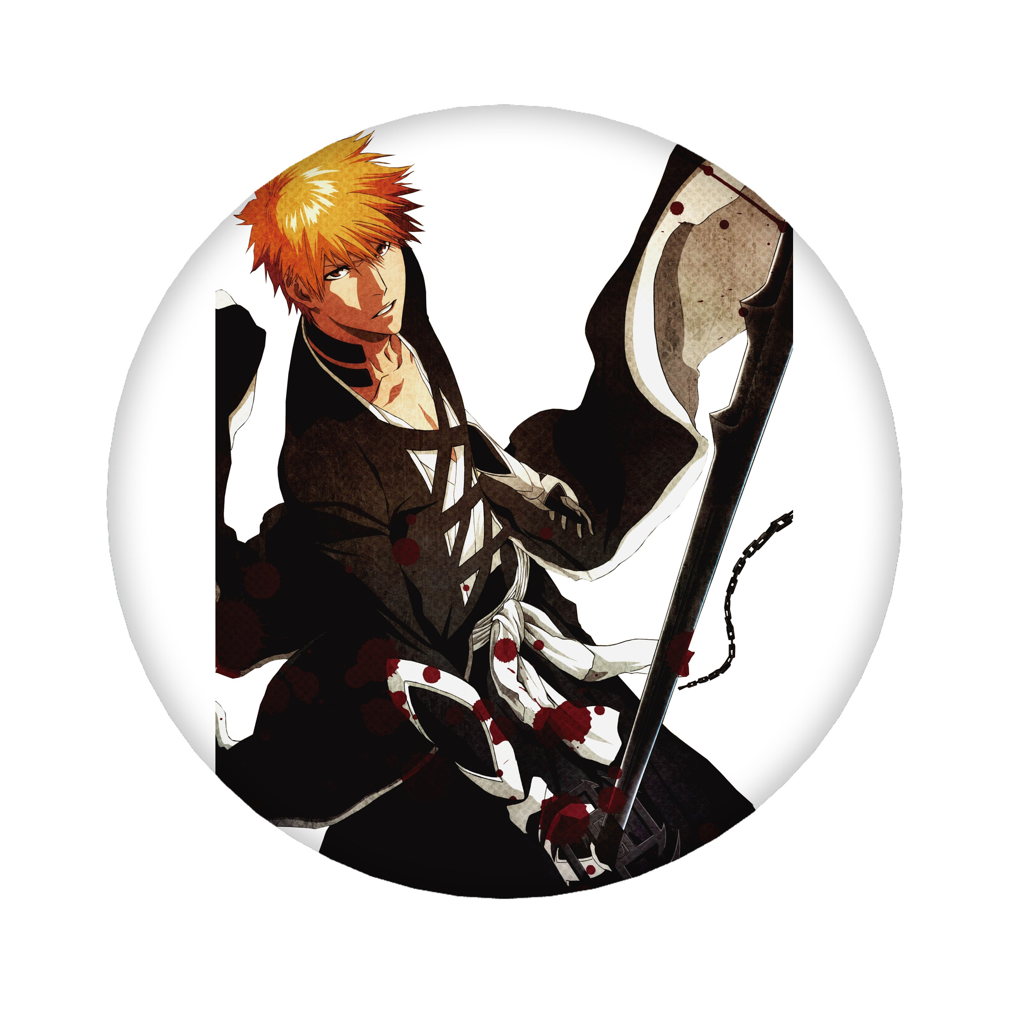 （画像用） ブリーチ 黒崎一護（くろさき いちご）BLEACH Kurosaki Ichigo 6cm 缶バッジ 複数セット