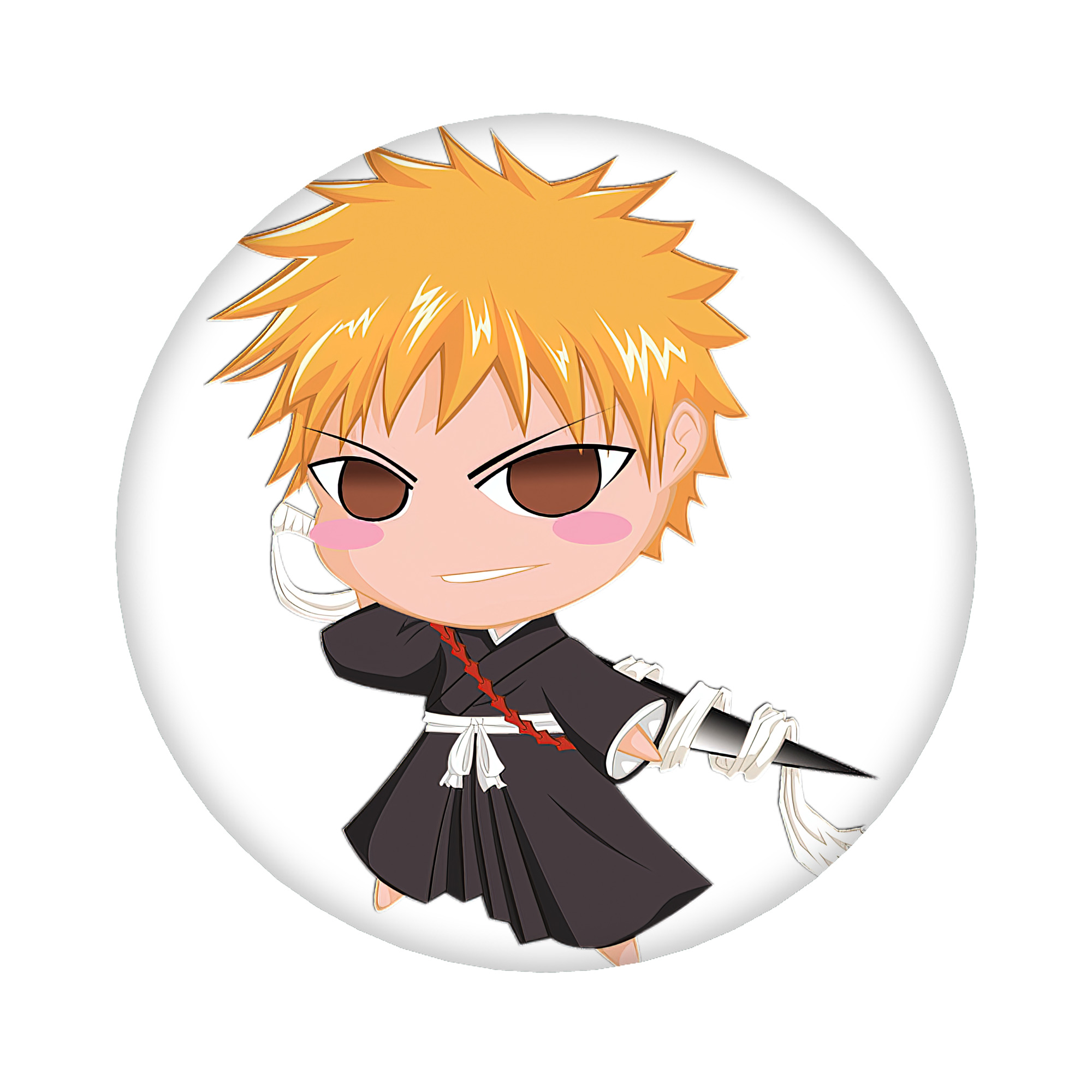 （画像用） ブリーチ 黒崎一護（くろさき いちご）BLEACH Kurosaki Ichigo 6cm 缶バッジ 複数セット