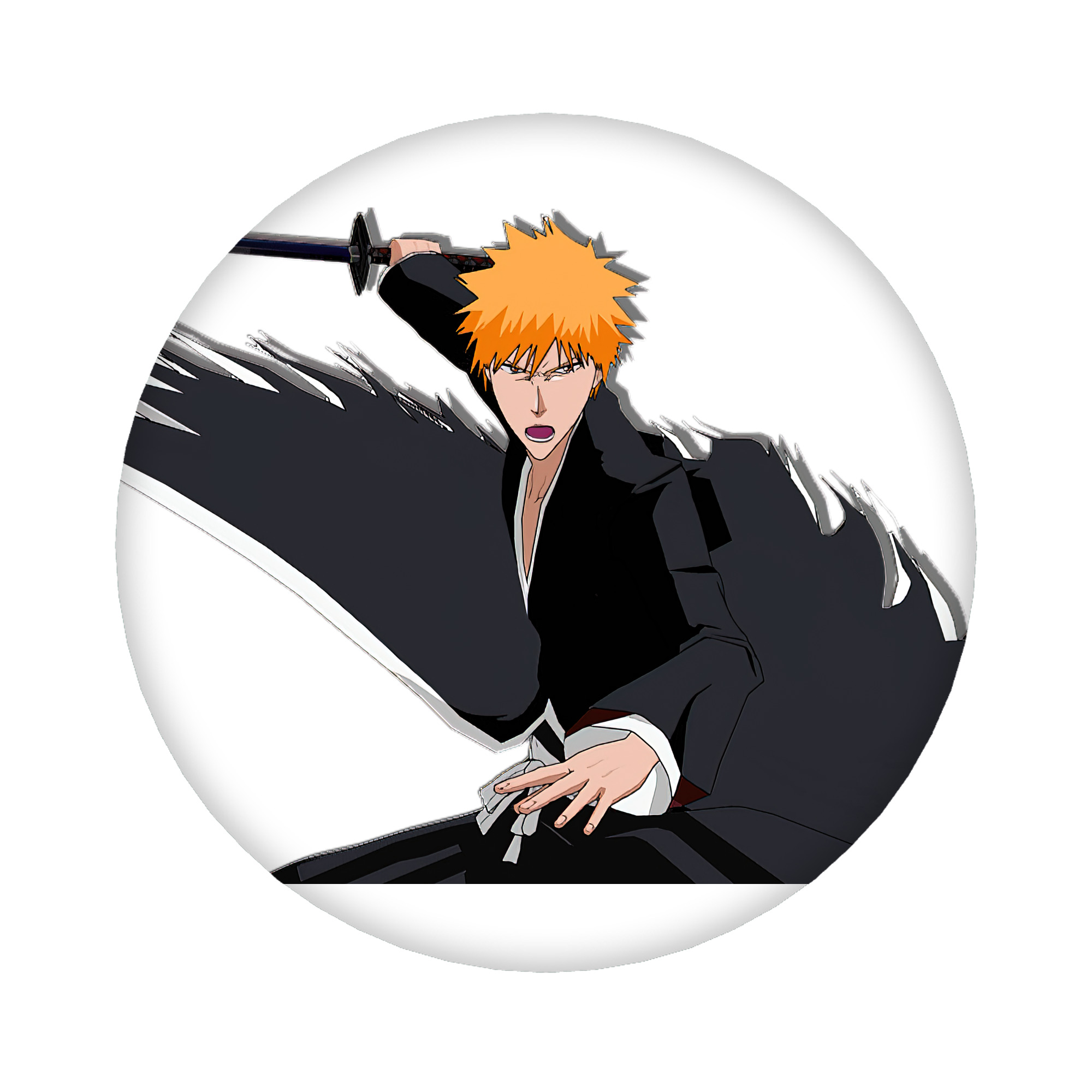 （画像用） ブリーチ 黒崎一護（くろさき いちご）BLEACH Kurosaki Ichigo 6cm 缶バッジ 複数セット