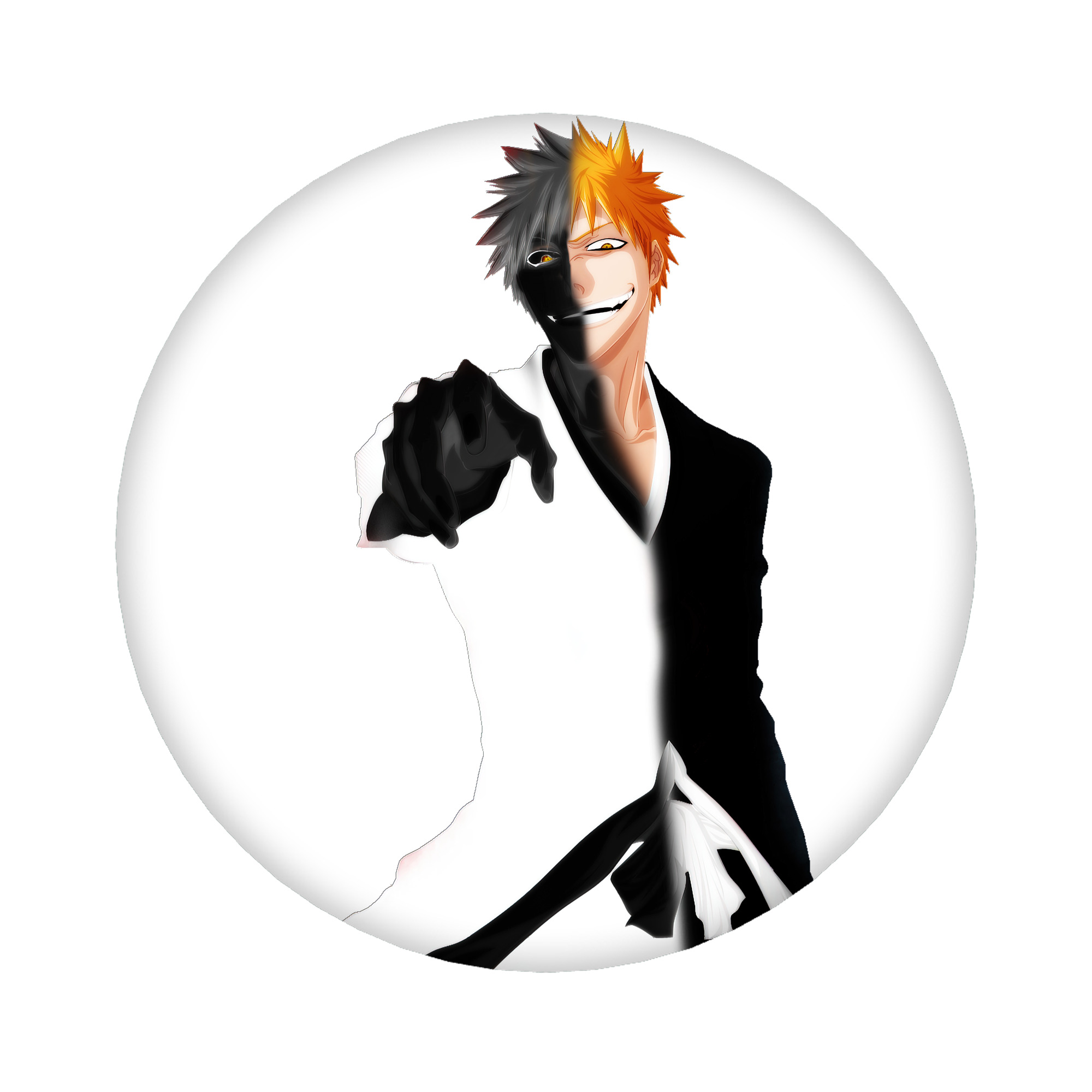 （画像用） ブリーチ 黒崎一護（くろさき いちご）BLEACH Kurosaki Ichigo 6cm 缶バッジ 複数セット