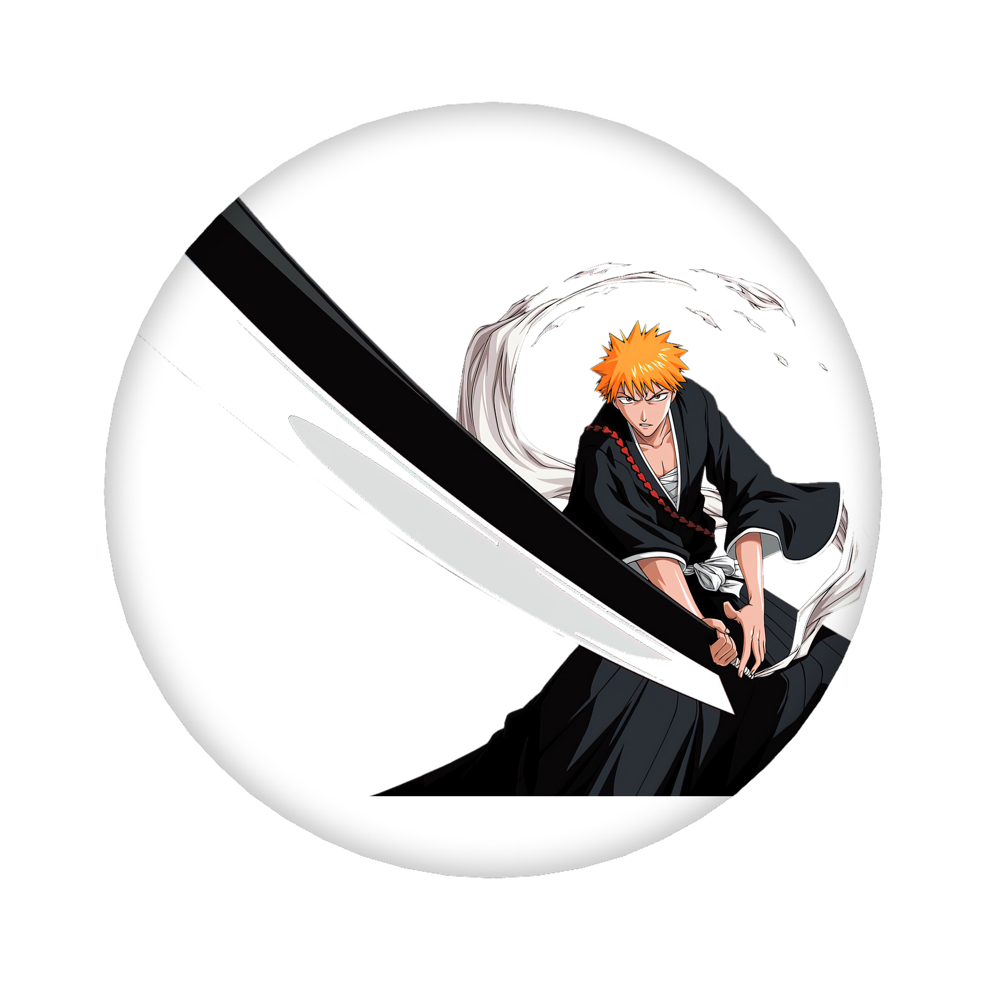 （画像用） ブリーチ 黒崎一護（くろさき いちご）BLEACH Kurosaki Ichigo 6cm 缶バッジ 複数セット