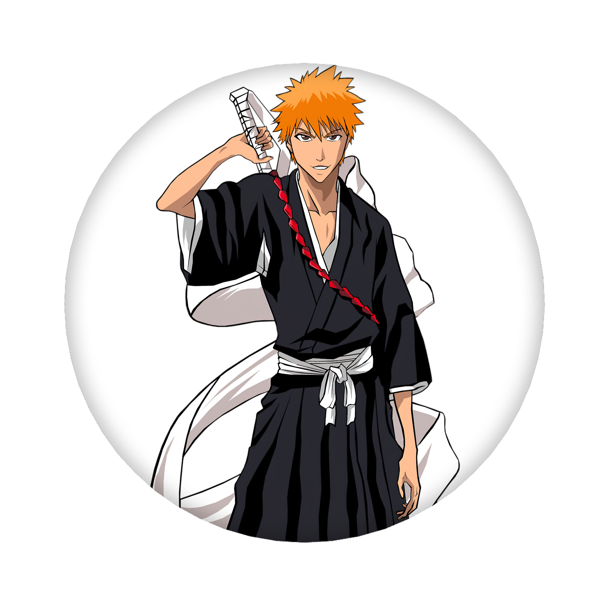 （画像用） ブリーチ 黒崎一護（くろさき いちご）BLEACH Kurosaki Ichigo 6cm 缶バッジ 複数セット