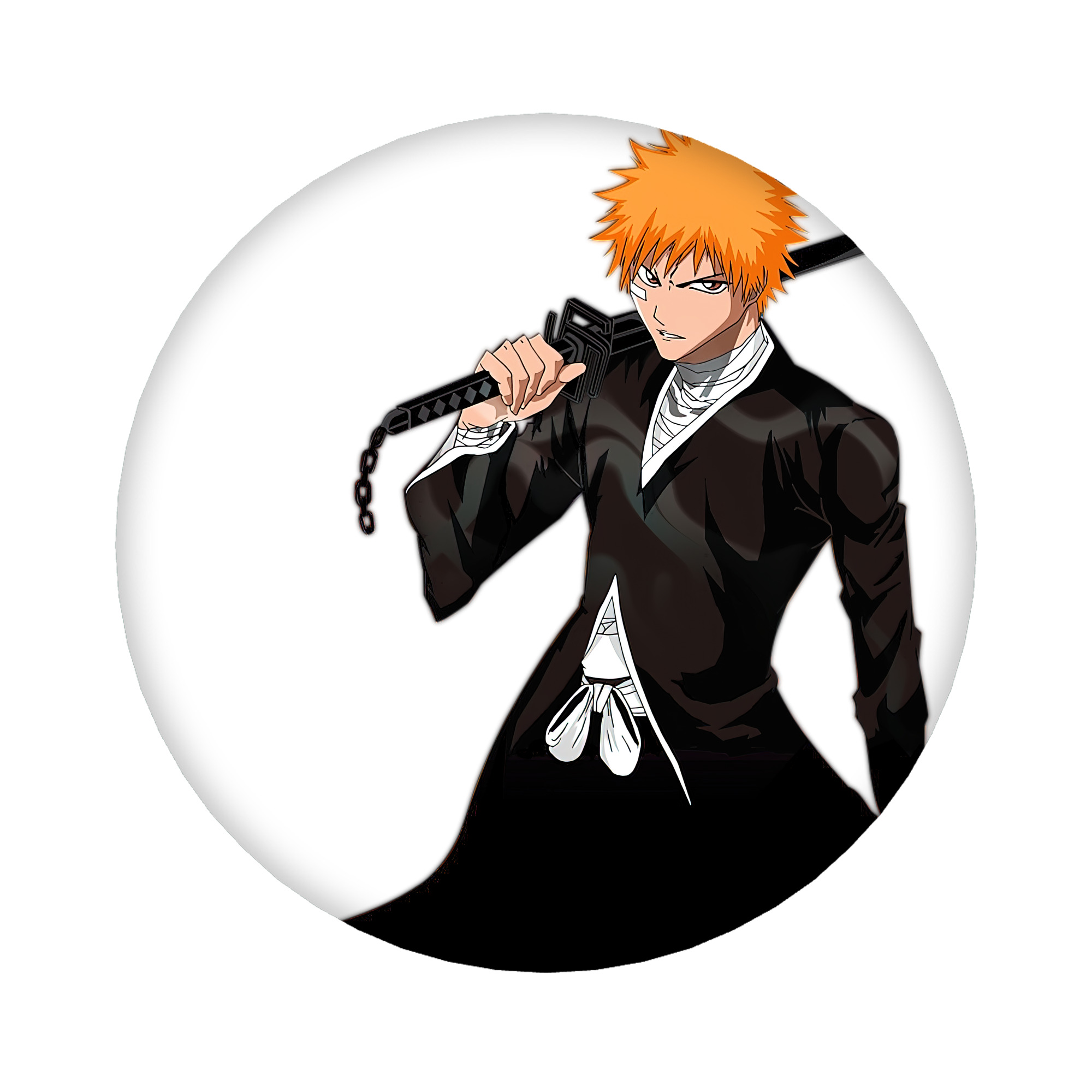 （画像用） ブリーチ 黒崎一護（くろさき いちご）BLEACH Kurosaki Ichigo 6cm 缶バッジ 複数セット
