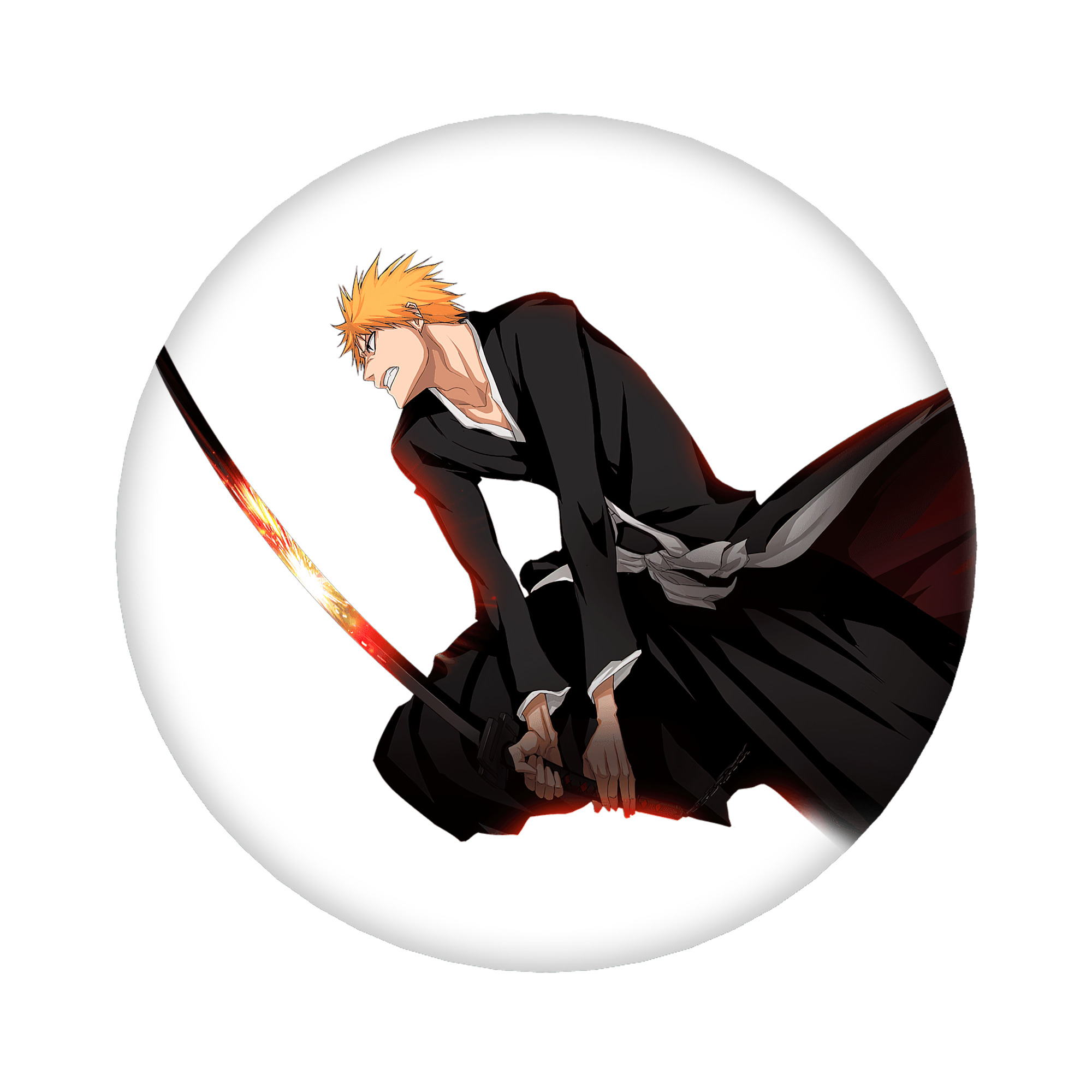 （画像用） ブリーチ 黒崎一護（くろさき いちご）BLEACH Kurosaki Ichigo 6cm 缶バッジ 複数セット