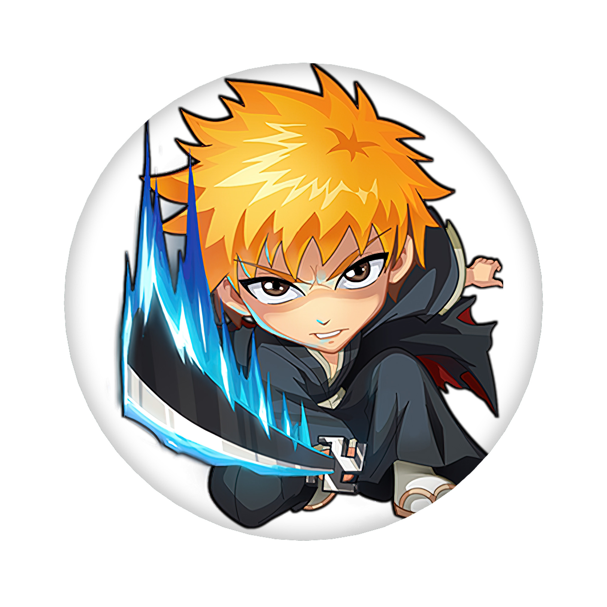 （画像用） ブリーチ 黒崎一護（くろさき いちご）BLEACH Kurosaki Ichigo 6cm 缶バッジ 複数セット