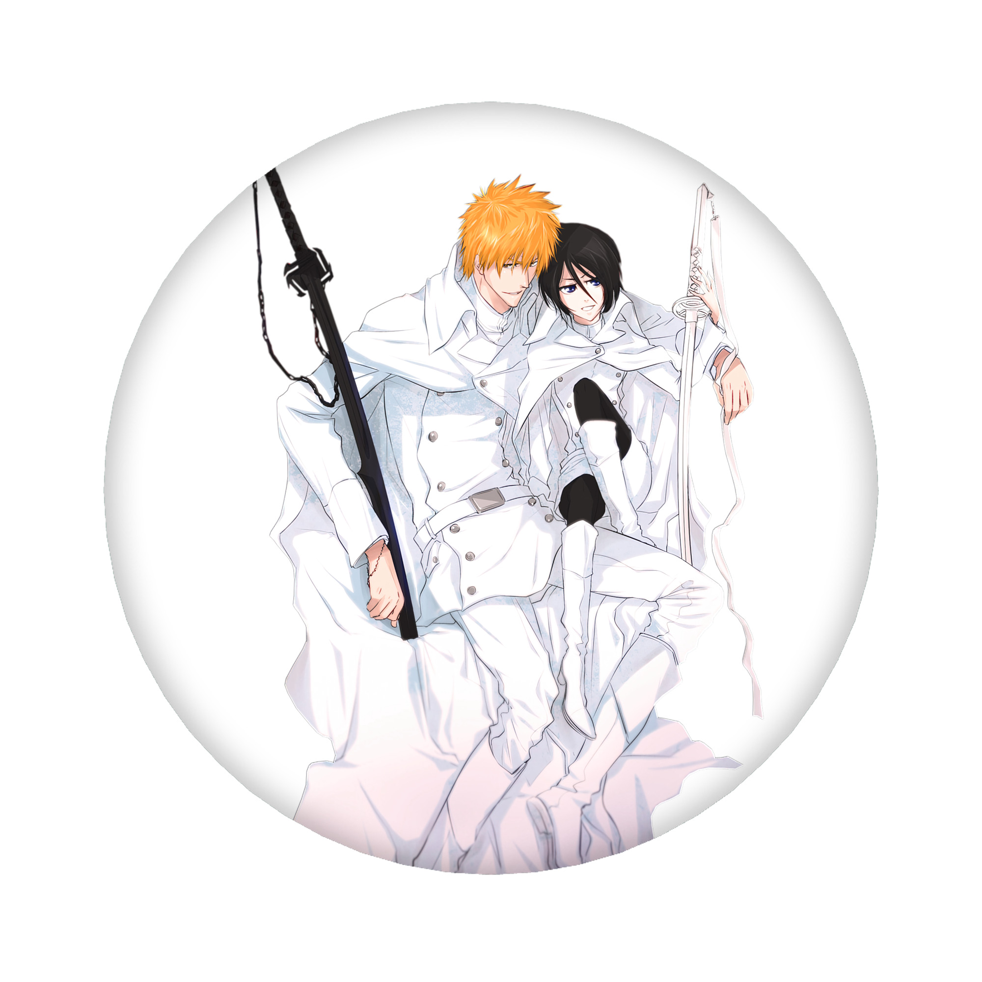 （画像用） ブリーチ 黒崎一護（くろさき いちご）BLEACH Kurosaki Ichigo 6cm 缶バッジ 複数セット