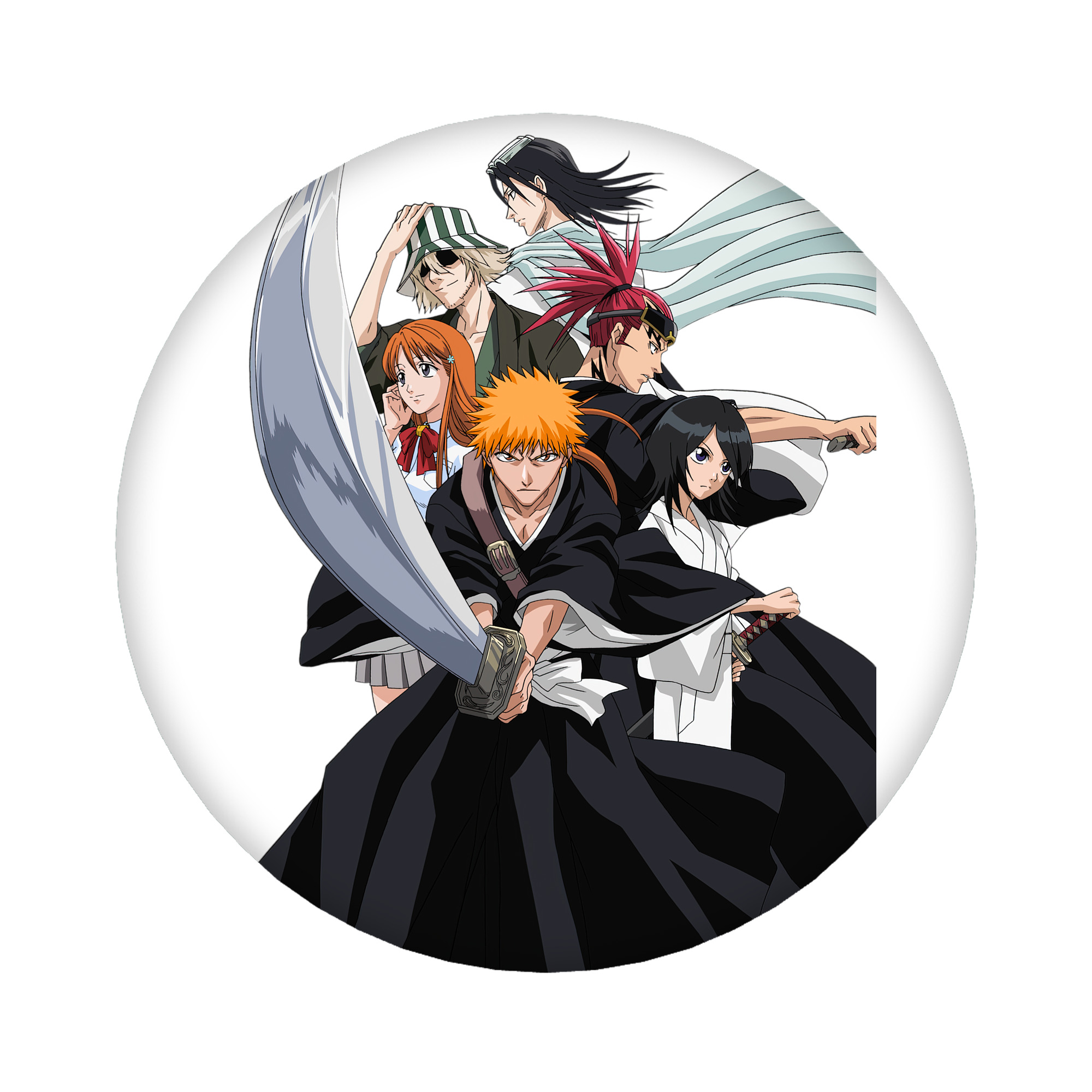 （画像用） ブリーチ 黒崎一護（くろさき いちご）BLEACH Kurosaki Ichigo 6cm 缶バッジ 複数セット