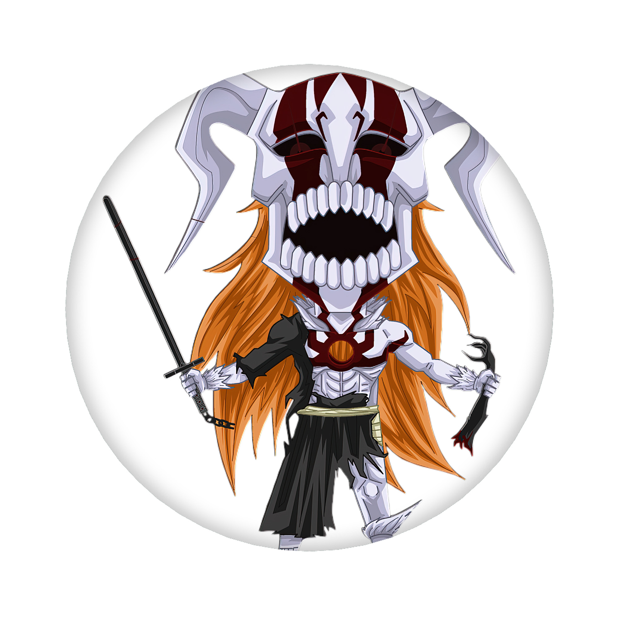 （画像用） ブリーチ 黒崎一護（くろさき いちご）BLEACH Kurosaki Ichigo 6cm 缶バッジ 複数セット