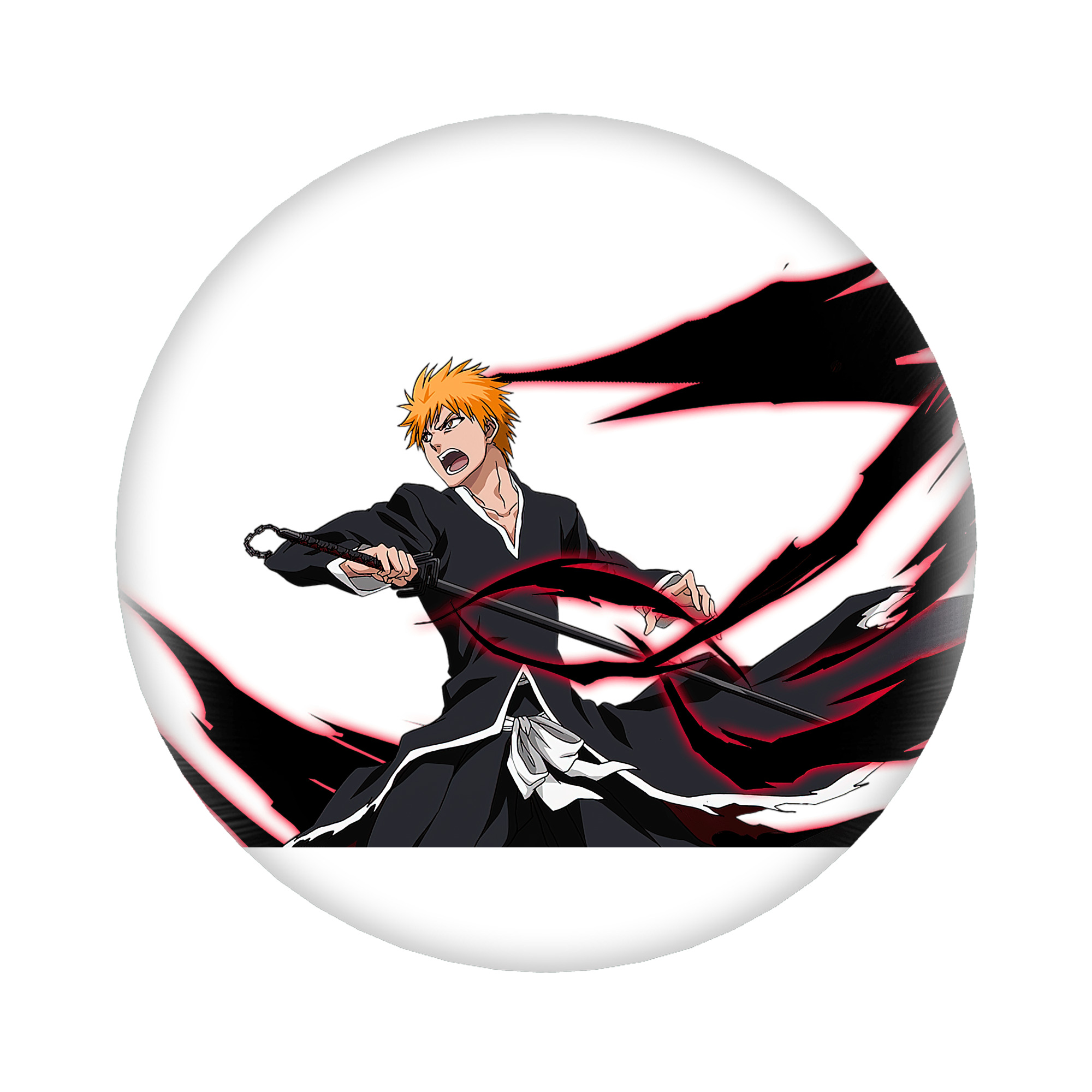 （画像用） ブリーチ 黒崎一護（くろさき いちご）BLEACH Kurosaki Ichigo 6cm 缶バッジ 複数セット