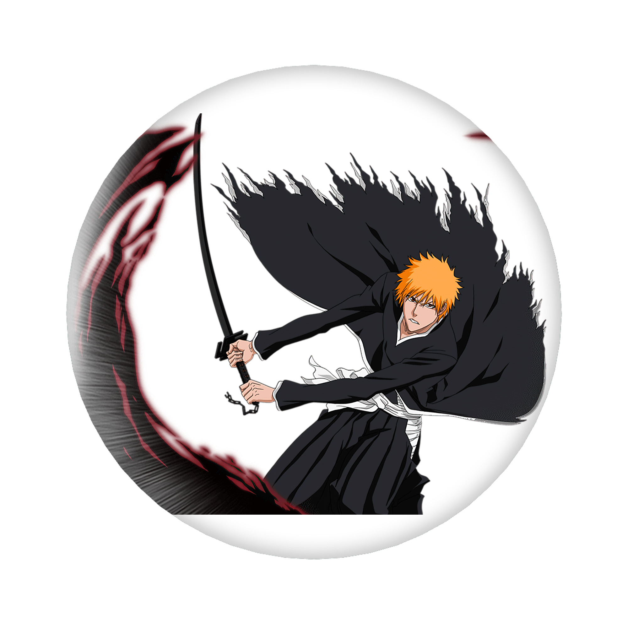 （画像用） ブリーチ 黒崎一護（くろさき いちご）BLEACH Kurosaki Ichigo 6cm 缶バッジ 複数セット