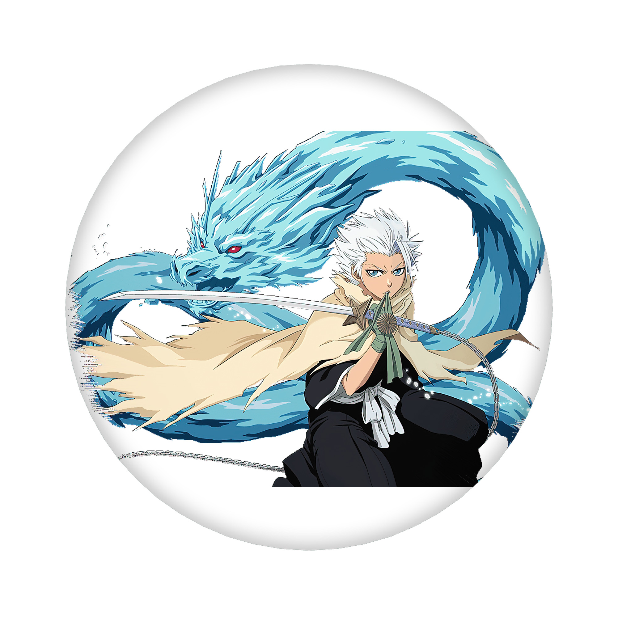 （画像用） ブリーチ 日番谷冬獅郎（ひつがや とうしろう） BLEACH Hitsugaya Toushirou 6cm 缶バッジ 複数セット