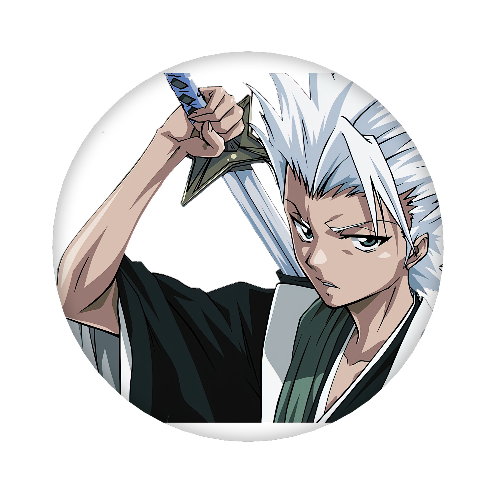 （画像用） ブリーチ 日番谷冬獅郎（ひつがや とうしろう） BLEACH Hitsugaya Toushirou 6cm 缶バッジ 複数セット