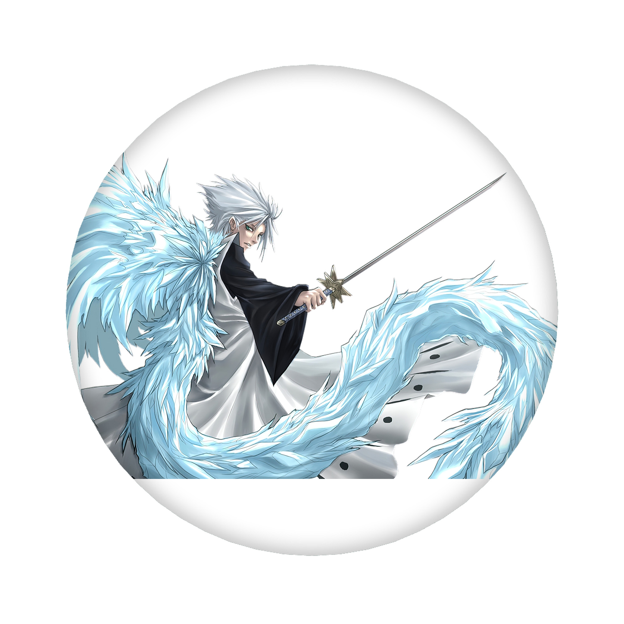 （画像用） ブリーチ 日番谷冬獅郎（ひつがや とうしろう） BLEACH Hitsugaya Toushirou 6cm 缶バッジ 複数セット