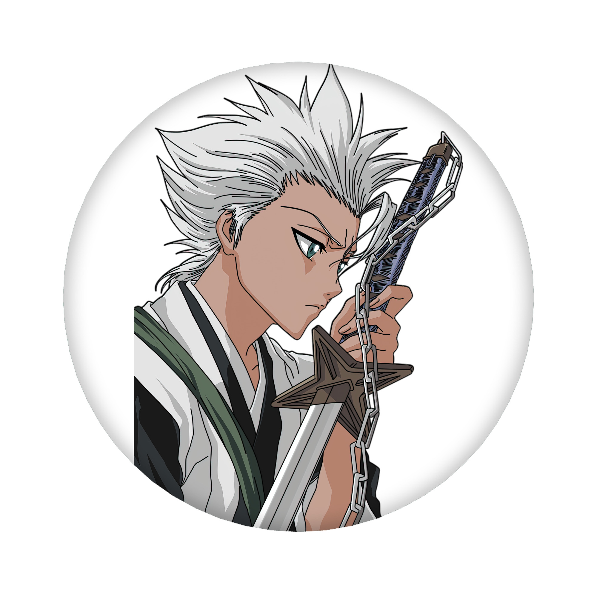 （画像用） ブリーチ 日番谷冬獅郎（ひつがや とうしろう） BLEACH Hitsugaya Toushirou 6cm 缶バッジ 複数セット