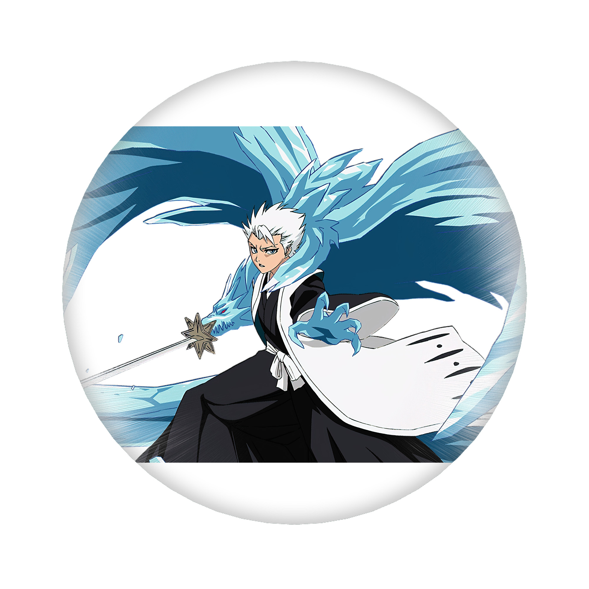 （画像用） ブリーチ 日番谷冬獅郎（ひつがや とうしろう） BLEACH Hitsugaya Toushirou 6cm 缶バッジ 複数セット