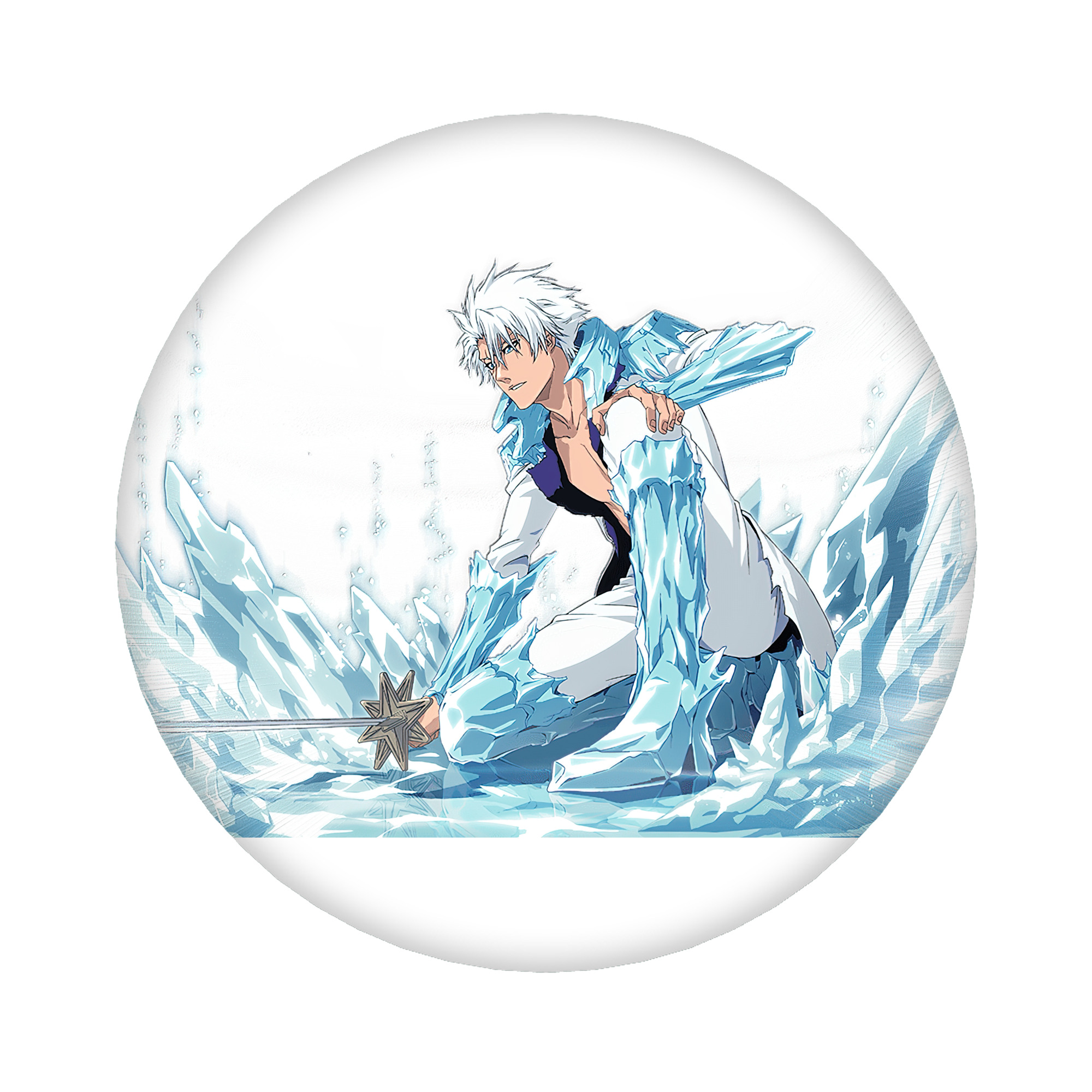 （画像用） ブリーチ 日番谷冬獅郎（ひつがや とうしろう） BLEACH Hitsugaya Toushirou 6cm 缶バッジ 複数セット