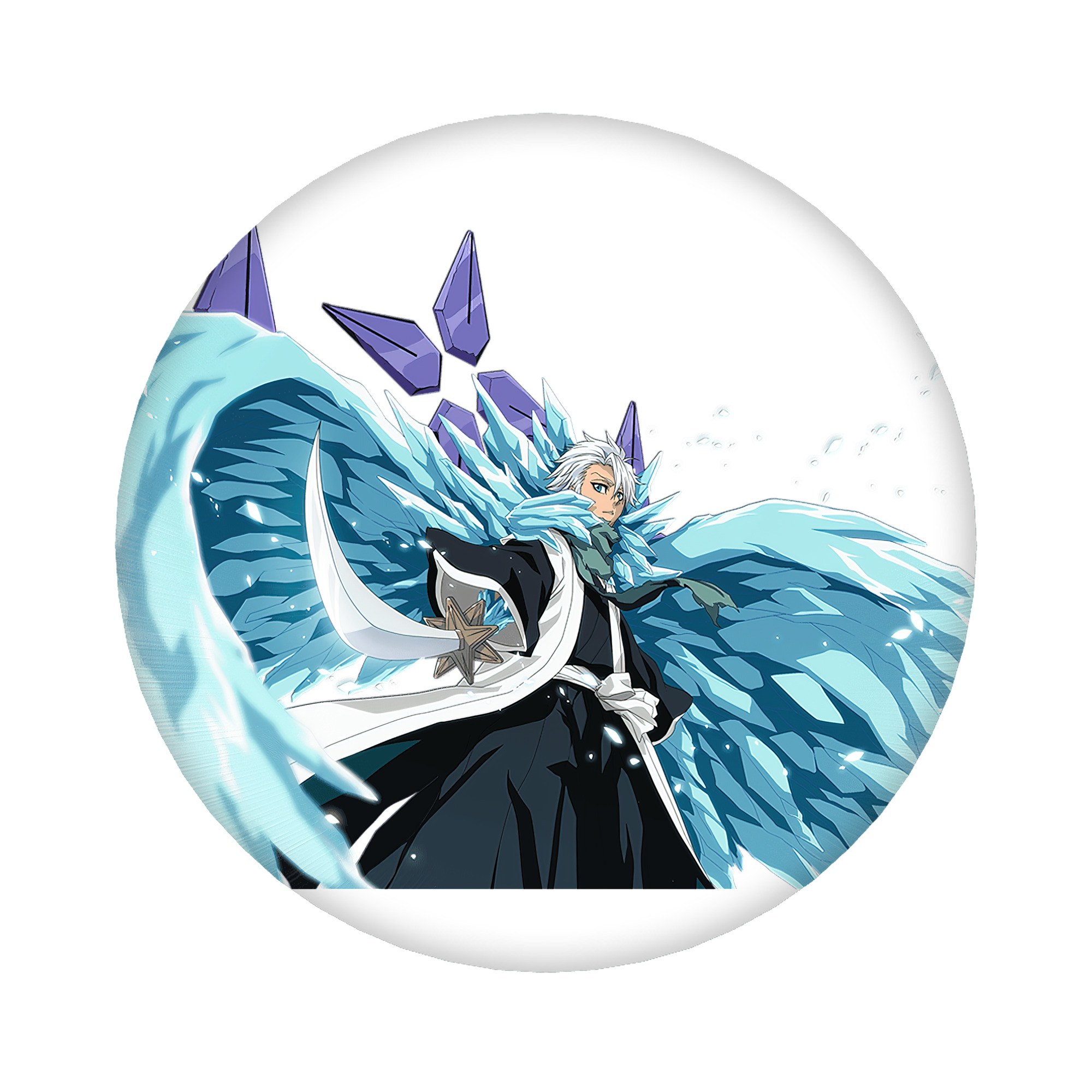 （画像用） ブリーチ 日番谷冬獅郎（ひつがや とうしろう） BLEACH Hitsugaya Toushirou 6cm 缶バッジ 複数セット
