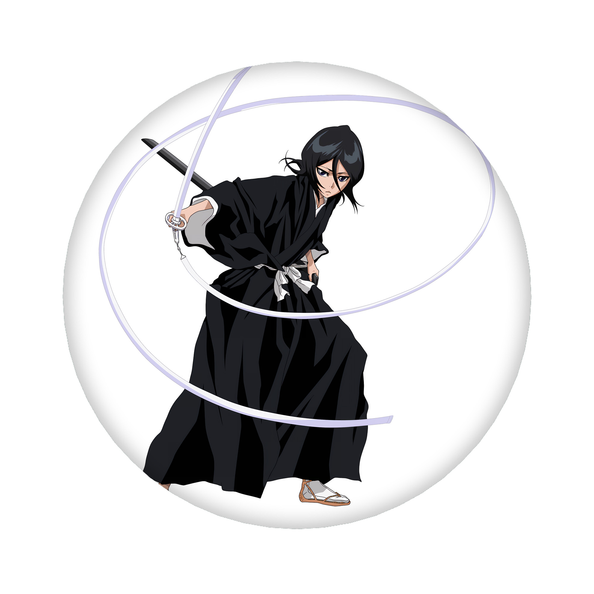（画像用） ブリーチ 朽木ルキア BLEACH Kuchiki Rukia 6cm 缶バッジ 複数セット