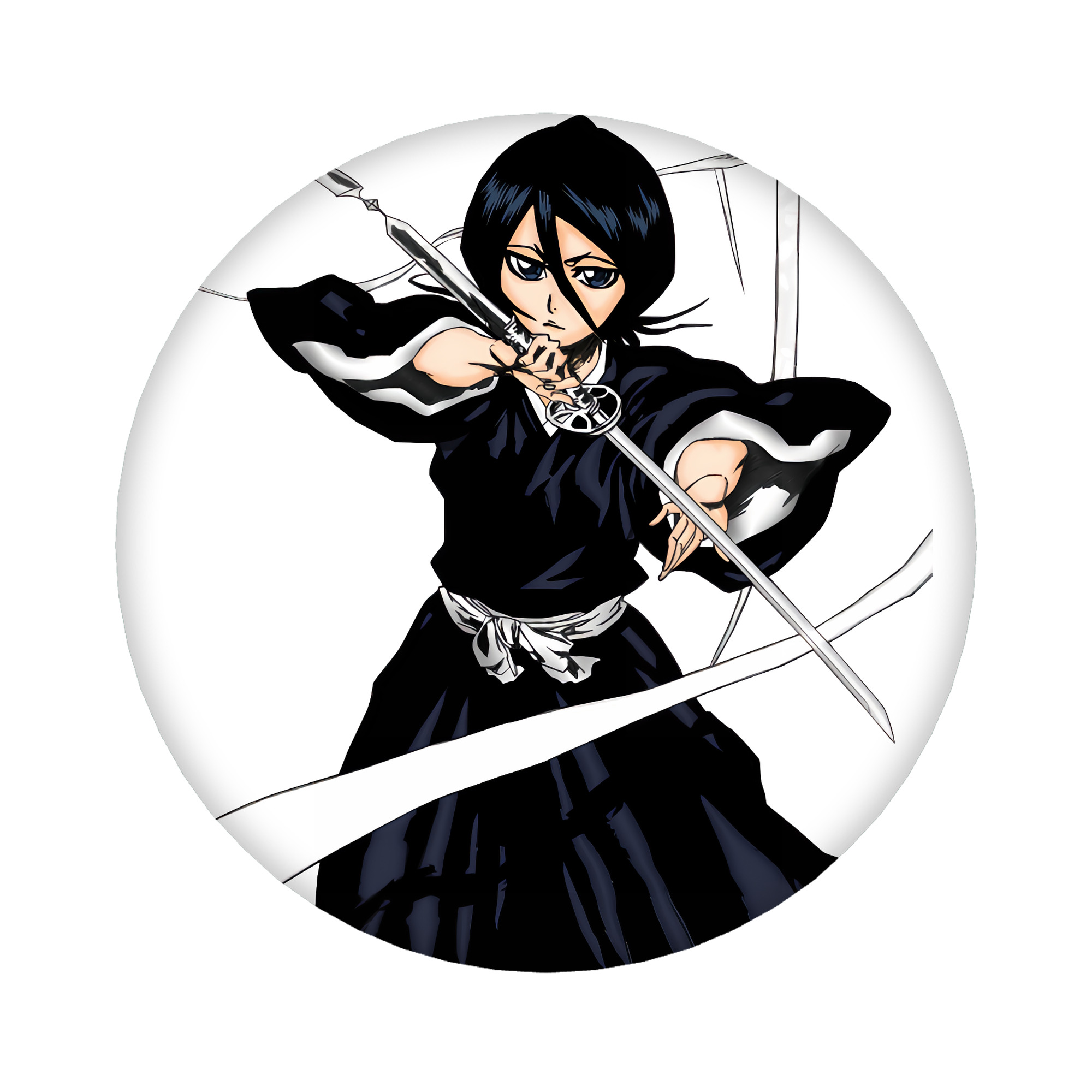 （画像用） ブリーチ 朽木ルキア BLEACH Kuchiki Rukia 6cm 缶バッジ 複数セット
