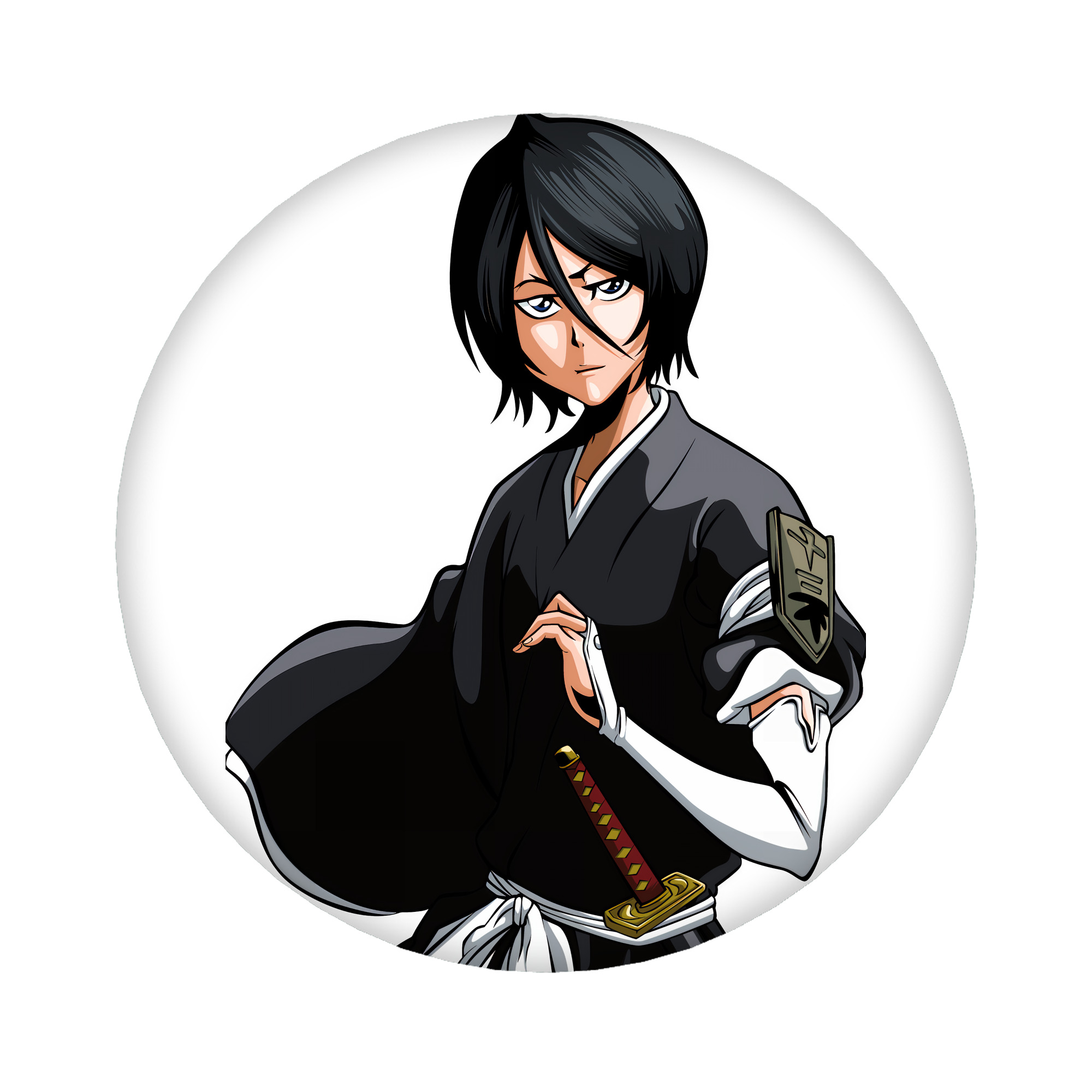 （画像用） ブリーチ 朽木ルキア BLEACH Kuchiki Rukia 6cm 缶バッジ 複数セット