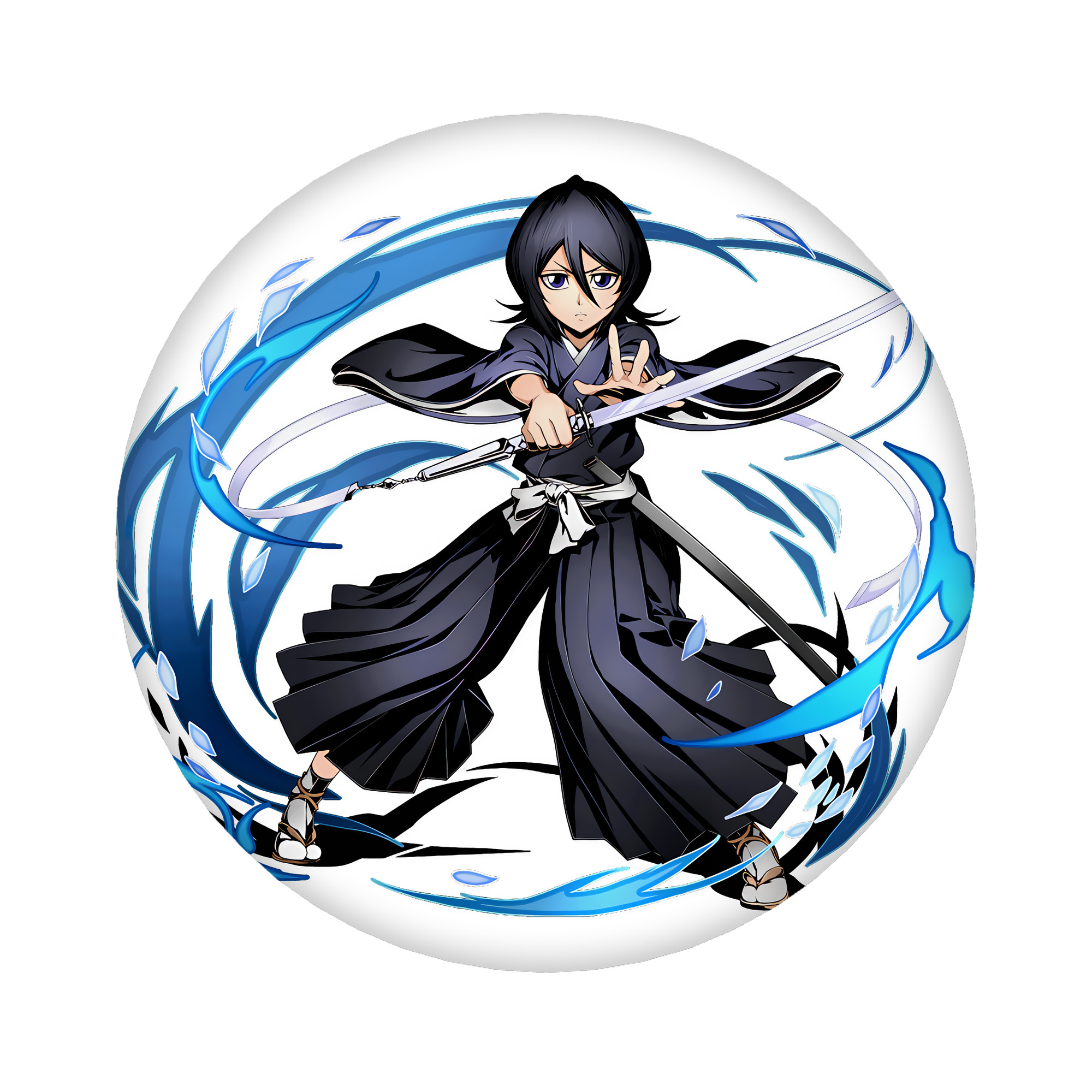 （画像用） ブリーチ 朽木ルキア BLEACH Kuchiki Rukia 6cm 缶バッジ 複数セット