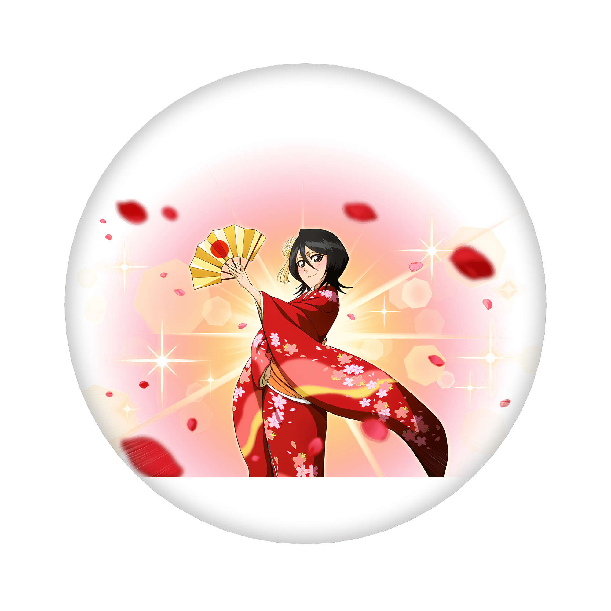 （画像用） ブリーチ 朽木ルキア BLEACH Kuchiki Rukia 6cm 缶バッジ 複数セット