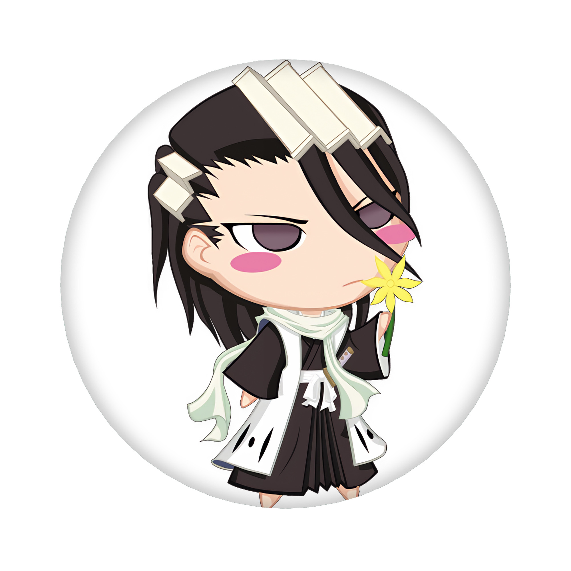 （画像用） ブリーチ くちき びゃくや BLEACH Kuchiki Byakuya 6cm 缶バッジ 複数セット
