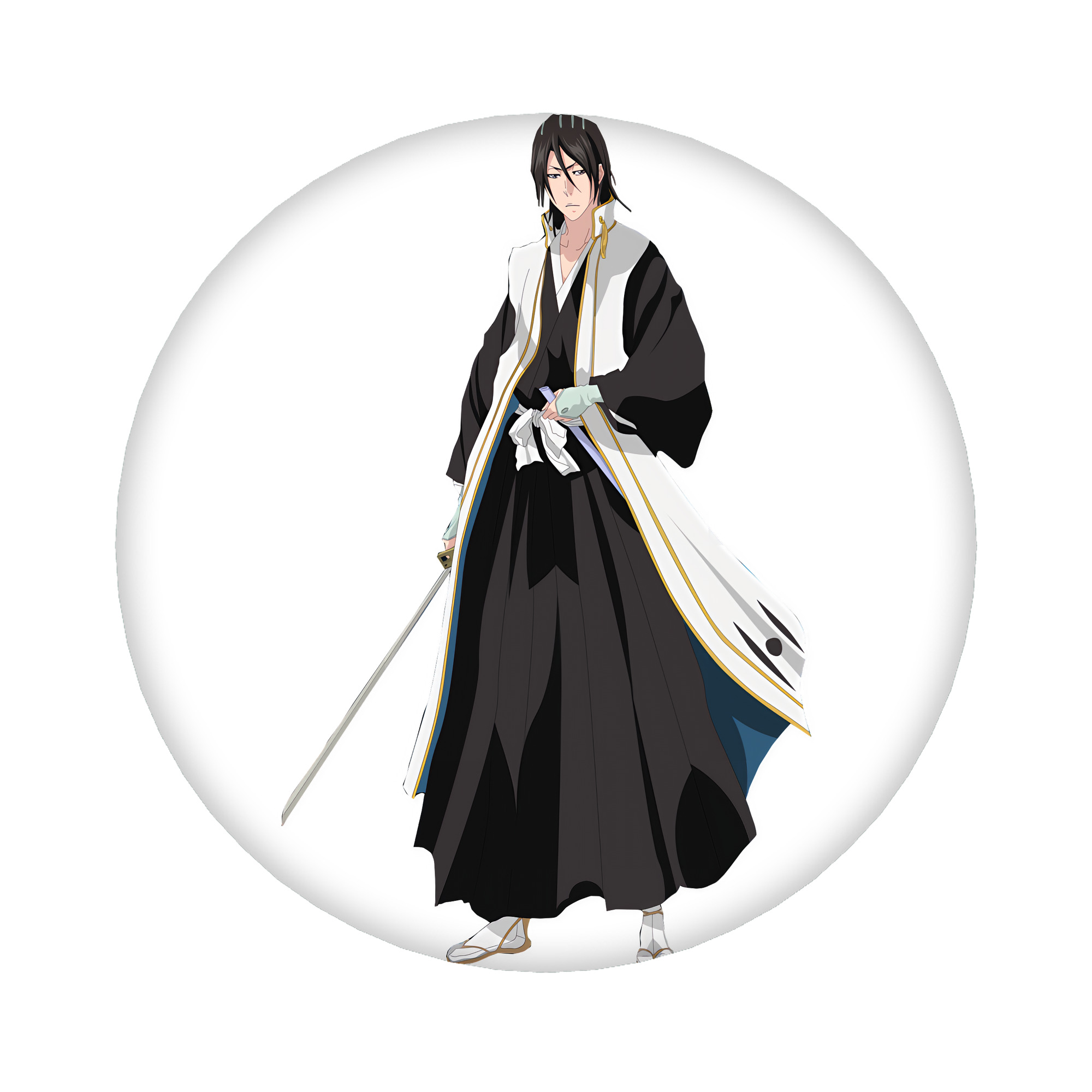 （画像用） ブリーチ くちき びゃくや BLEACH Kuchiki Byakuya 6cm 缶バッジ 複数セット
