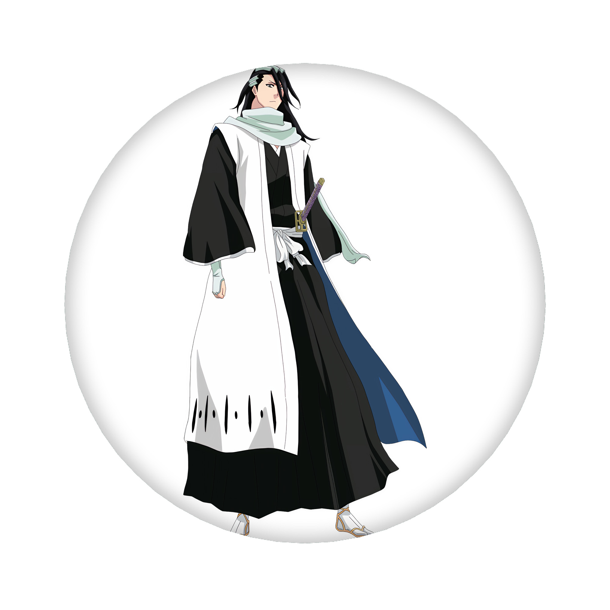（画像用） ブリーチ くちき びゃくや BLEACH Kuchiki Byakuya 6cm 缶バッジ 複数セット