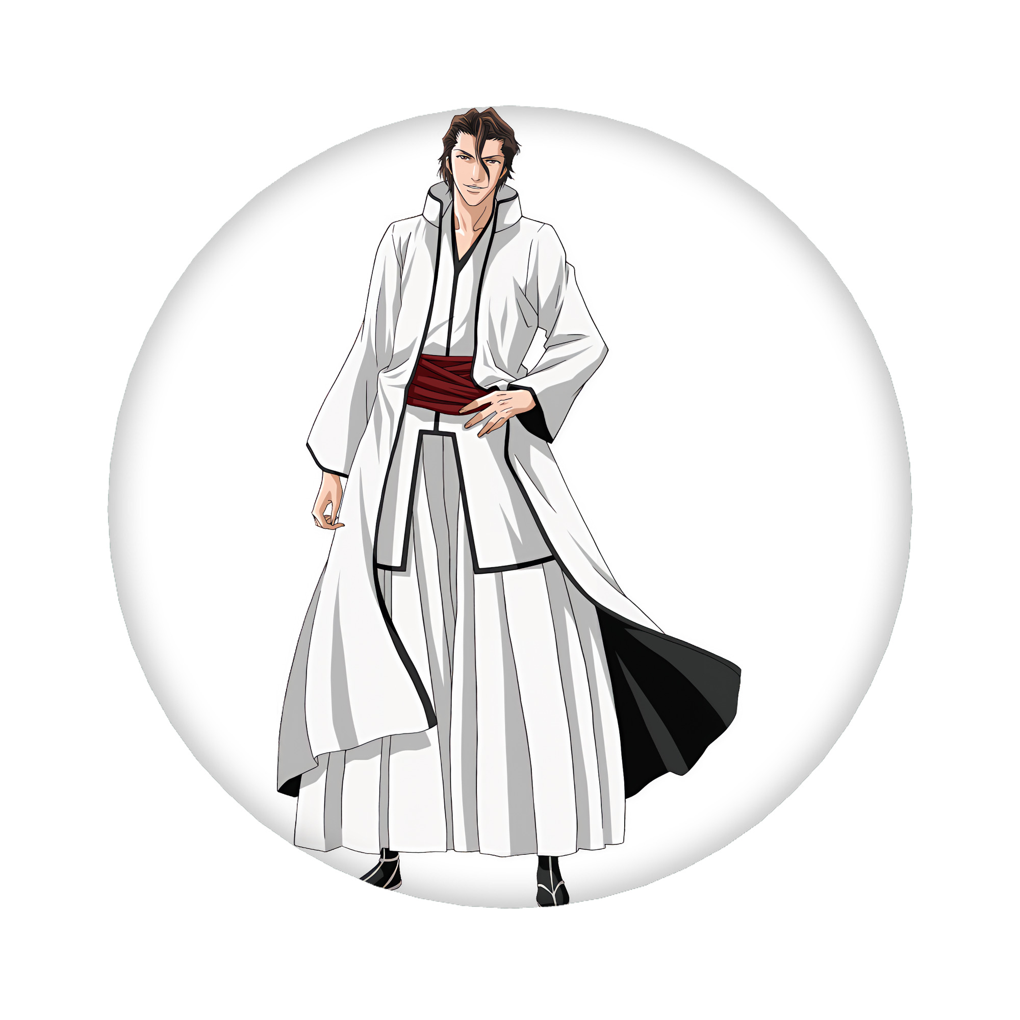 （画像用） ブリーチ 藍染 惣右介（あいぜん そうすけ） BLEACH Aizen Sousuke 6cm 缶バッジ 複数セット
