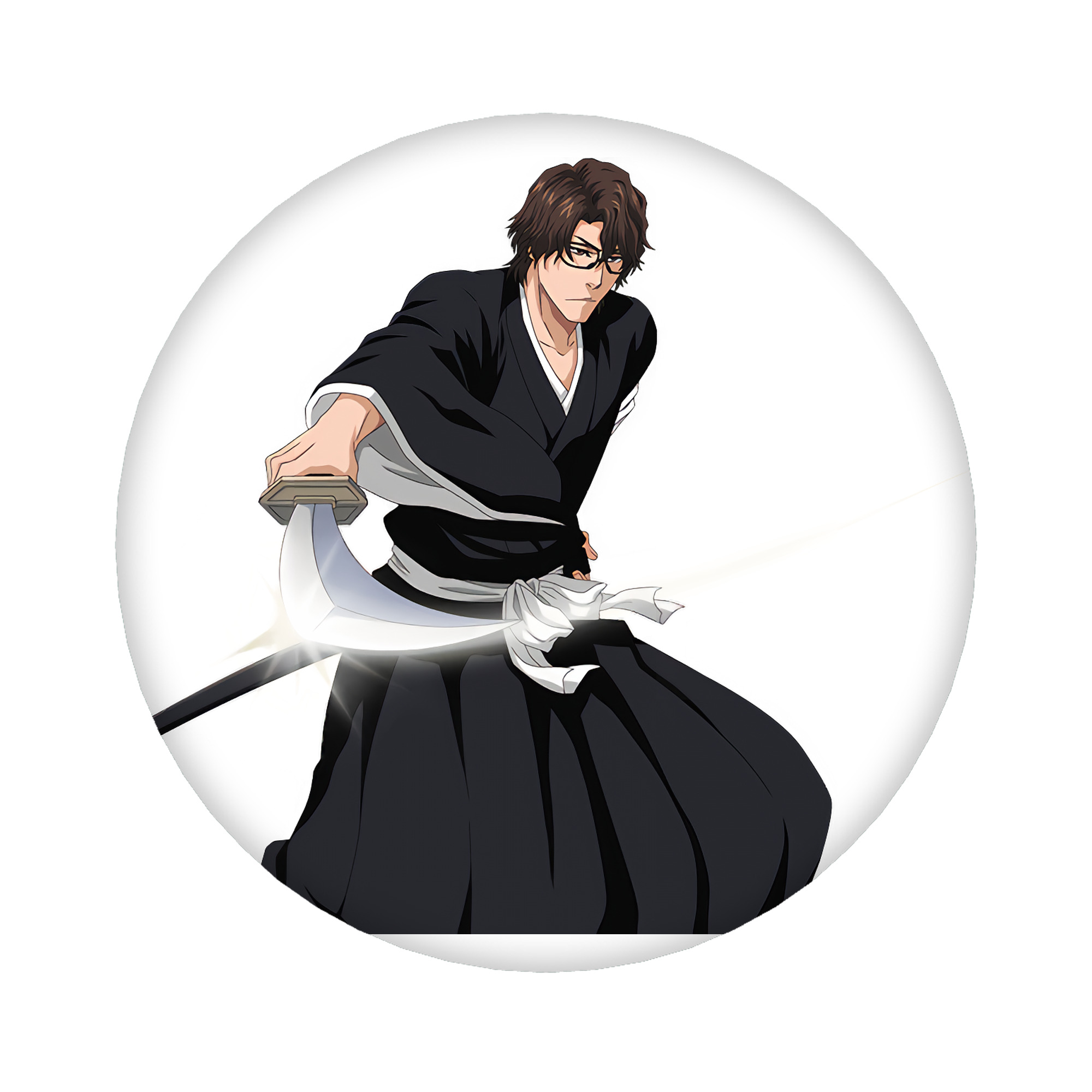 （画像用） ブリーチ 藍染 惣右介（あいぜん そうすけ） BLEACH Aizen Sousuke 6cm 缶バッジ 複数セット