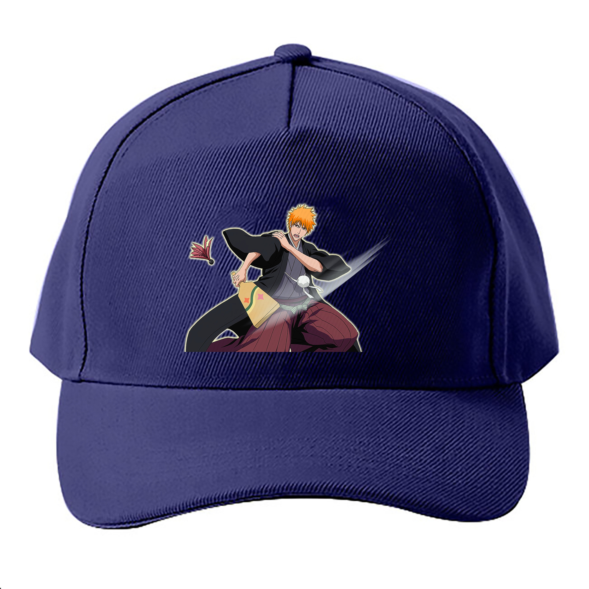 （画像用） ブリーチ 黒崎一護（くろさき いちご）BLEACH Kurosaki Ichigo ベースボールキャップ 綿100％ 男女兼用 帽子 スポーツ