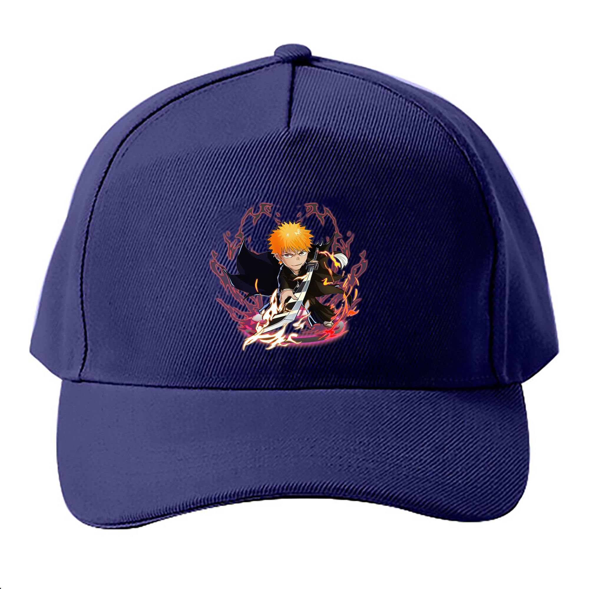 （画像用） ブリーチ 黒崎一護（くろさき いちご）BLEACH Kurosaki Ichigo ベースボールキャップ 綿100％ 男女兼用 帽子 スポーツ