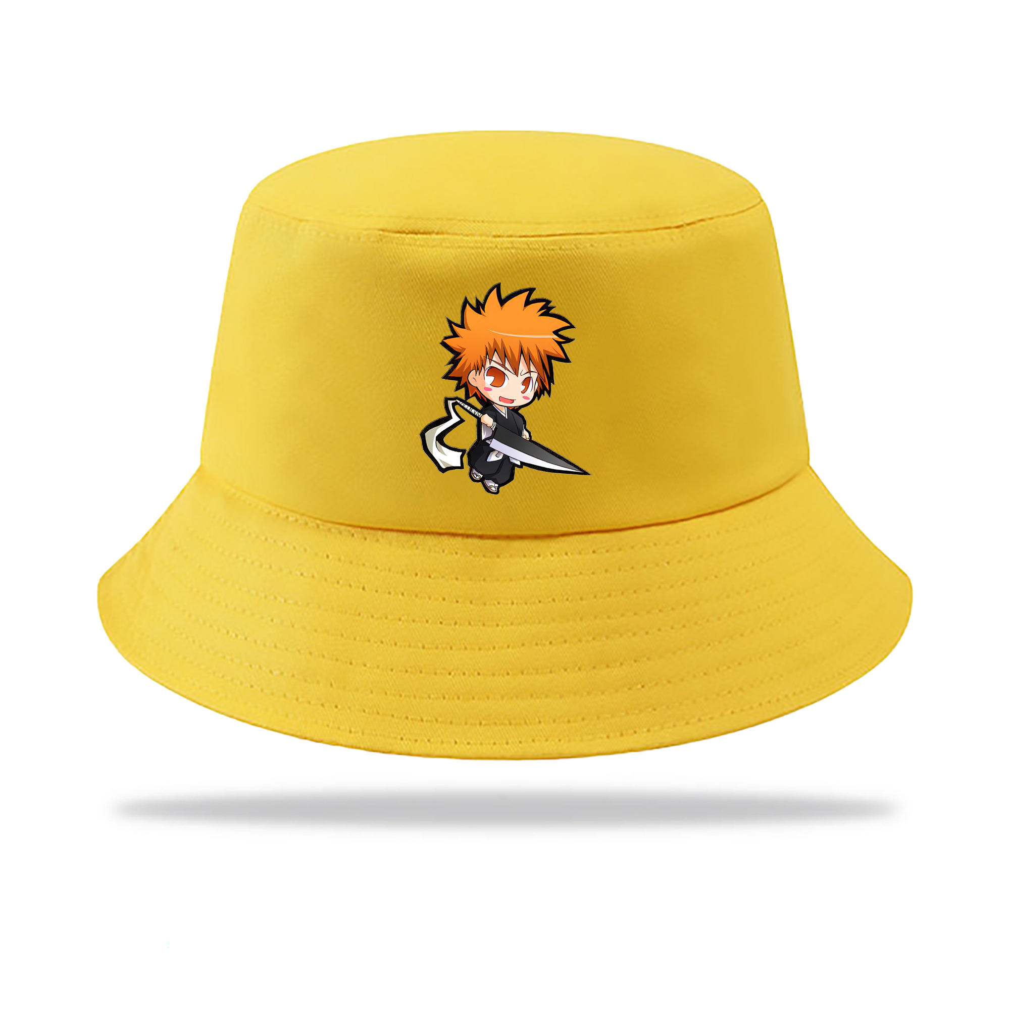 （画像用） ブリーチ 黒崎一護（くろさき いちご）BLEACH Kurosaki Ichigo アウトドア日除けバケットハット