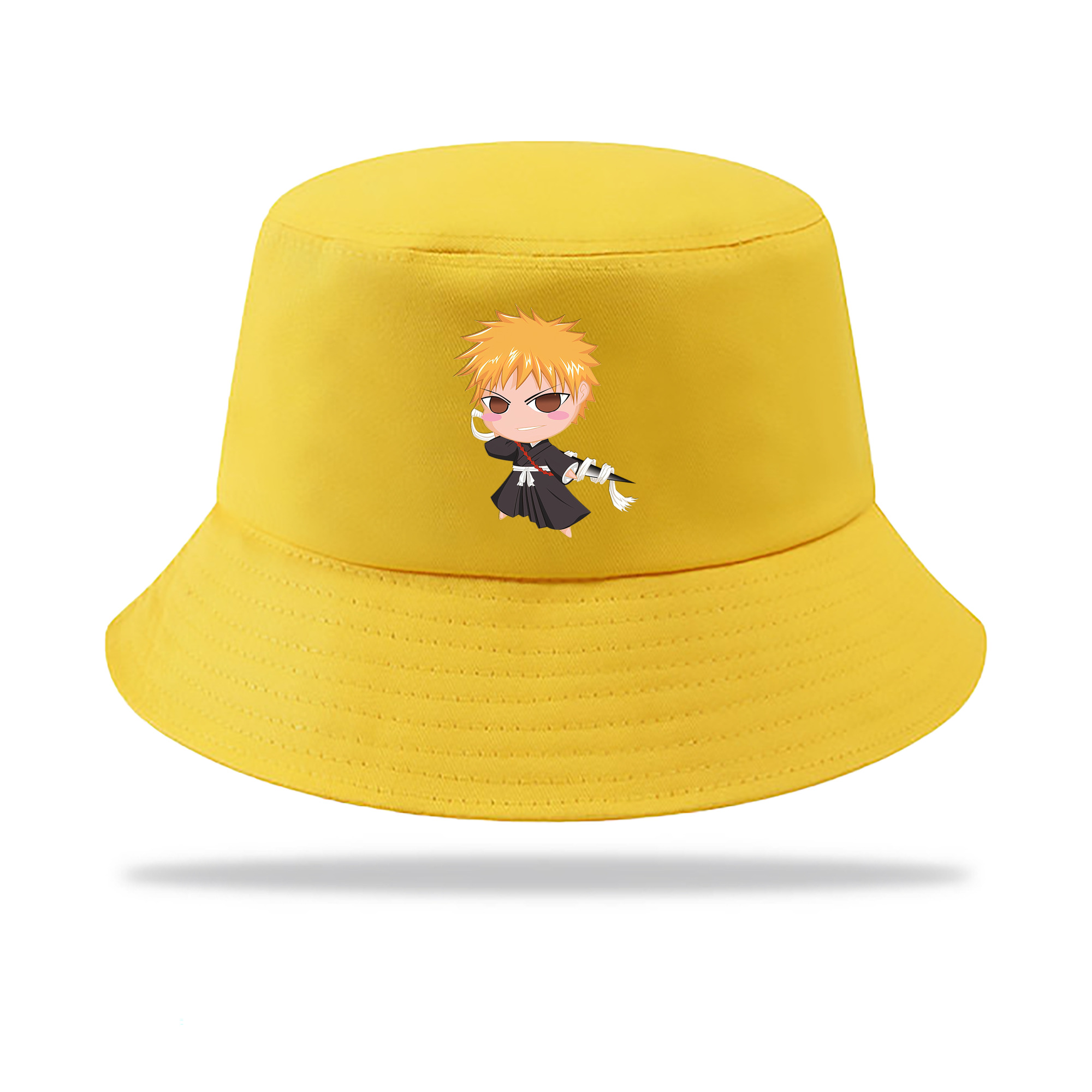 （画像用） ブリーチ 黒崎一護（くろさき いちご）BLEACH Kurosaki Ichigo アウトドア日除けバケットハット