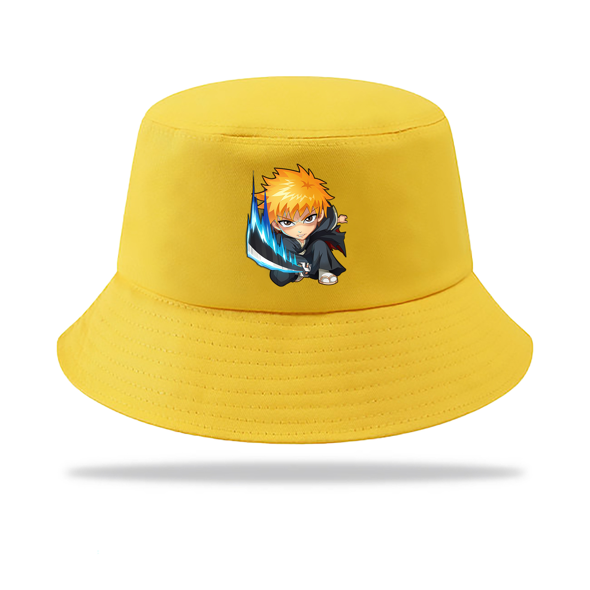 （画像用） ブリーチ 黒崎一護（くろさき いちご）BLEACH Kurosaki Ichigo アウトドア日除けバケットハット