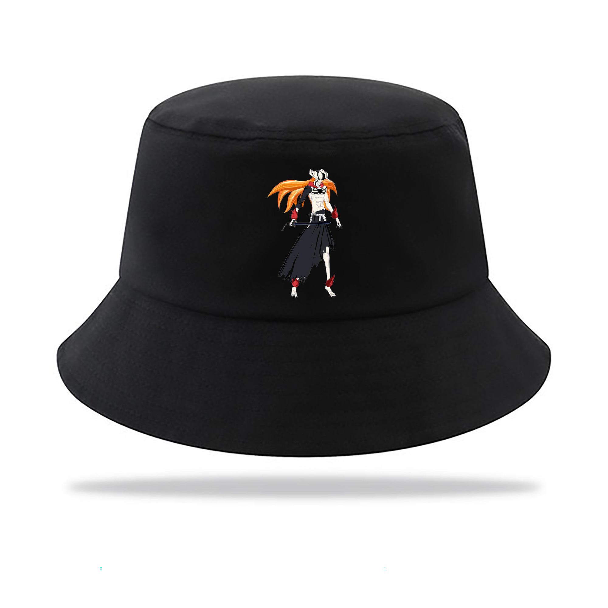 （画像用） ブリーチ 黒崎一護（くろさき いちご）BLEACH Kurosaki Ichigo アウトドア日除けバケットハット