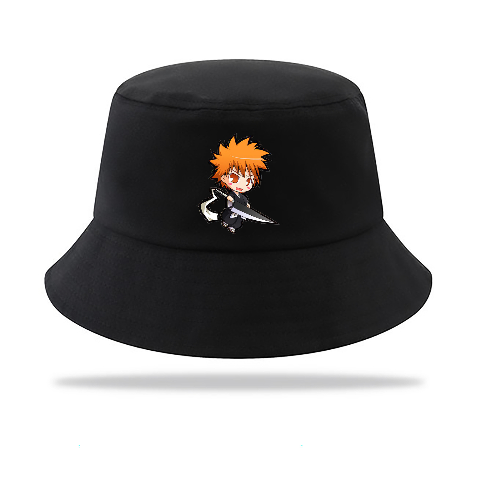 （画像用） ブリーチ 黒崎一護（くろさき いちご）BLEACH Kurosaki Ichigo アウトドア日除けバケットハット