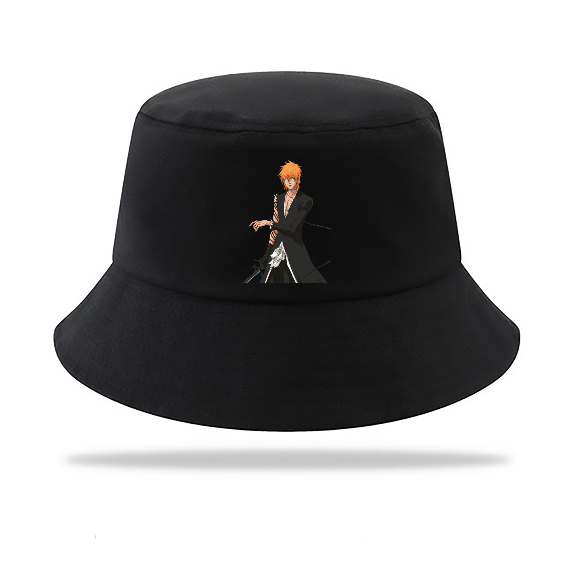 （画像用） ブリーチ 黒崎一護（くろさき いちご）BLEACH Kurosaki Ichigo アウトドア日除けバケットハット