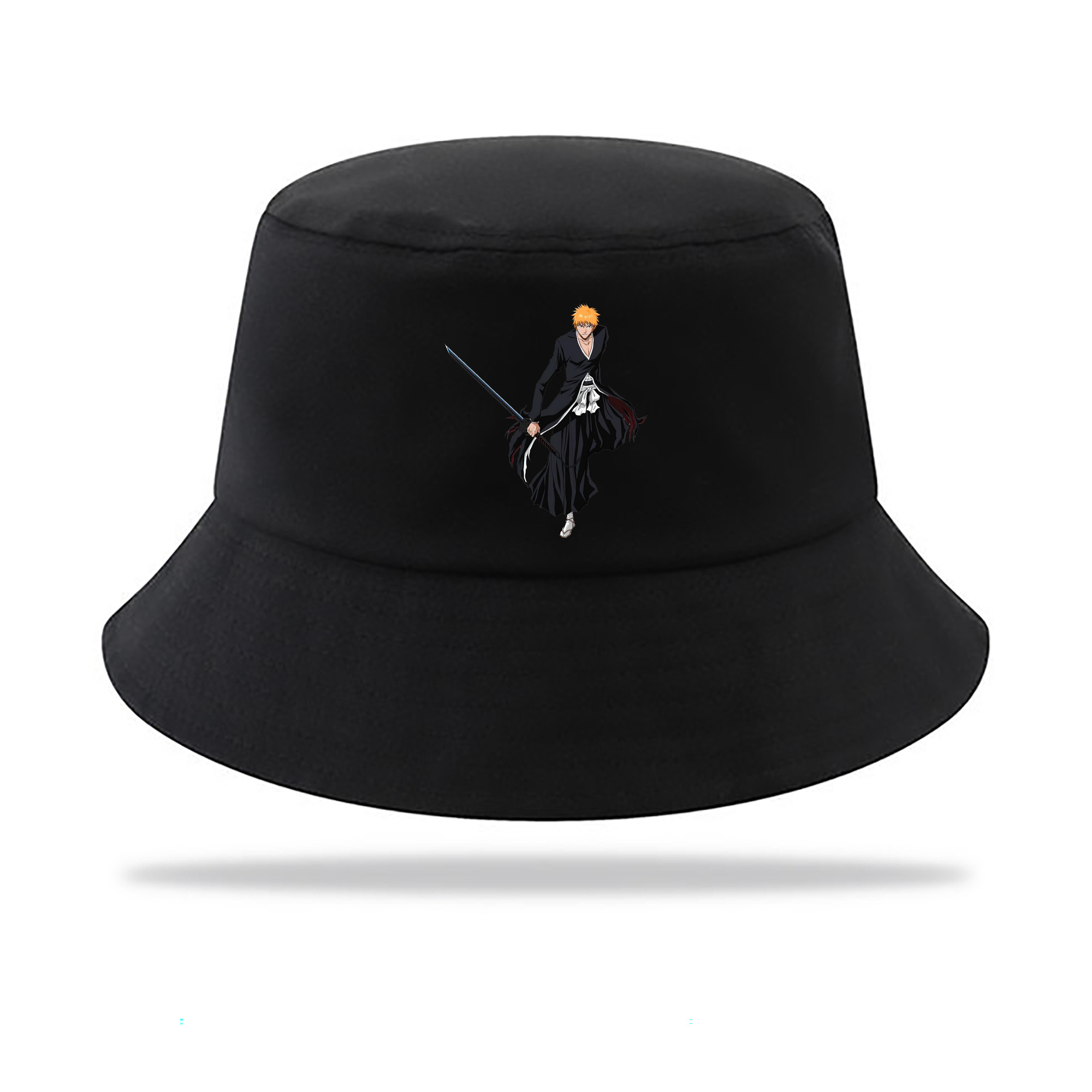 （画像用） ブリーチ 黒崎一護（くろさき いちご）BLEACH Kurosaki Ichigo アウトドア日除けバケットハット