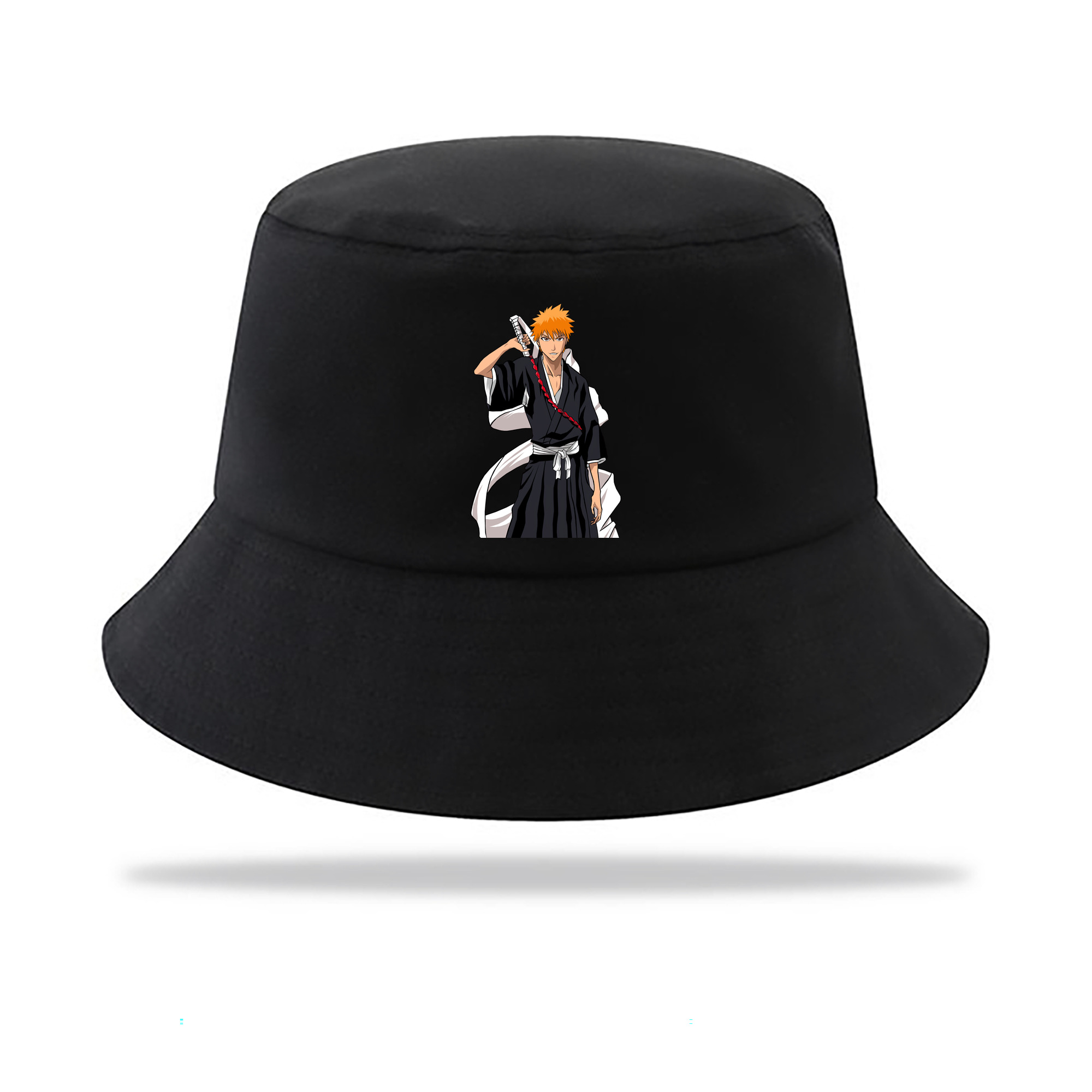 （画像用） ブリーチ 黒崎一護（くろさき いちご）BLEACH Kurosaki Ichigo アウトドア日除けバケットハット