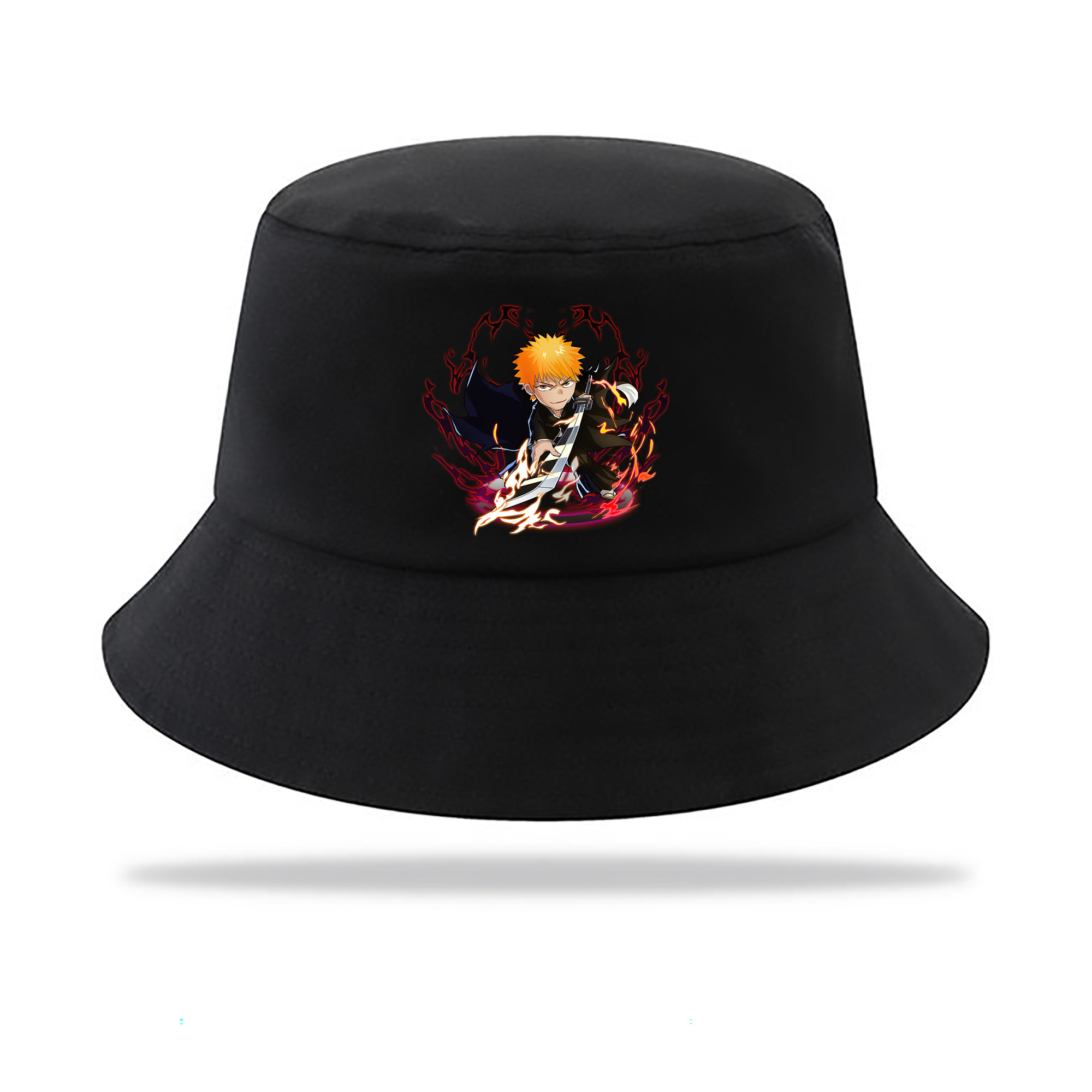 （画像用） ブリーチ 黒崎一護（くろさき いちご）BLEACH Kurosaki Ichigo アウトドア日除けバケットハット