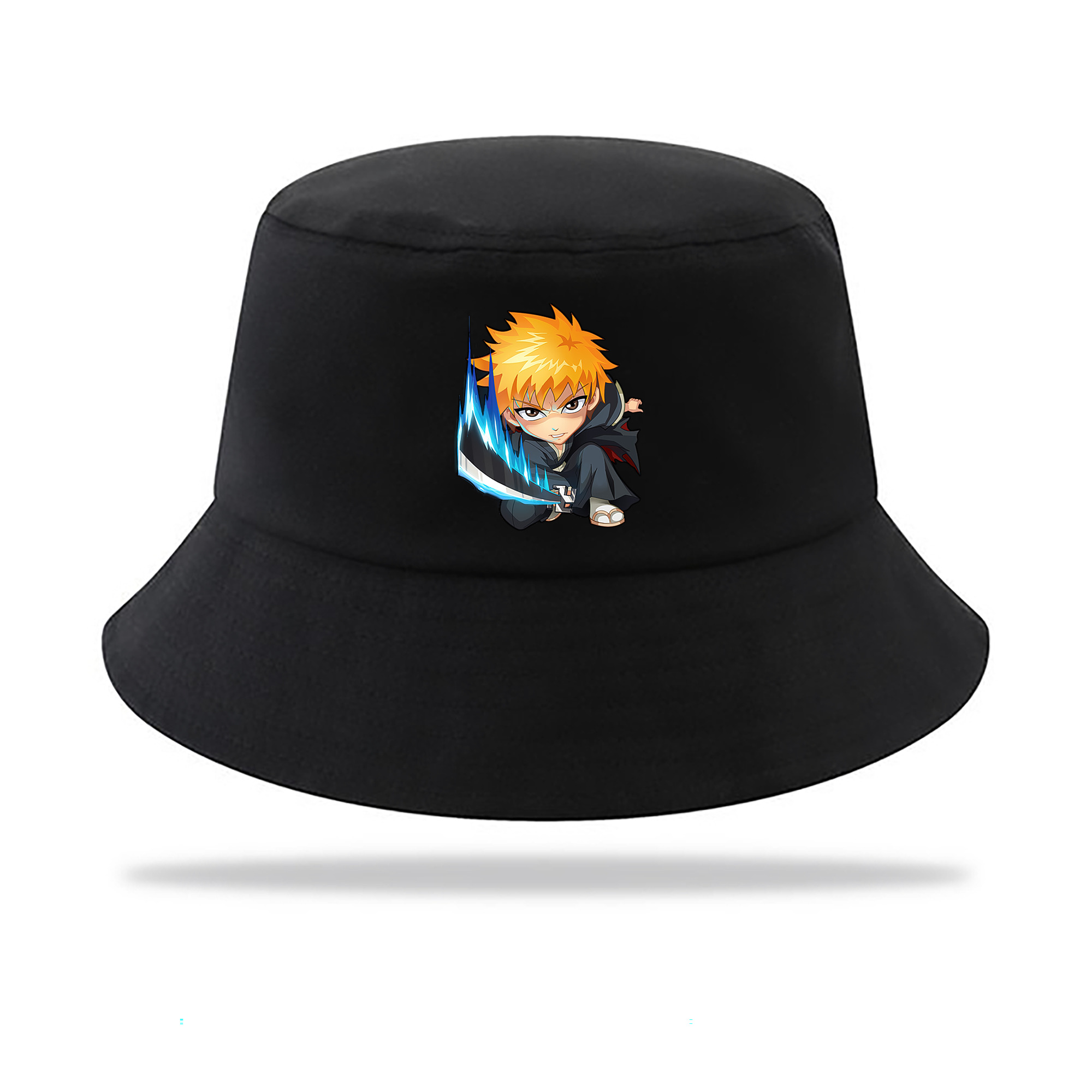 （画像用） ブリーチ 黒崎一護（くろさき いちご）BLEACH Kurosaki Ichigo アウトドア日除けバケットハット